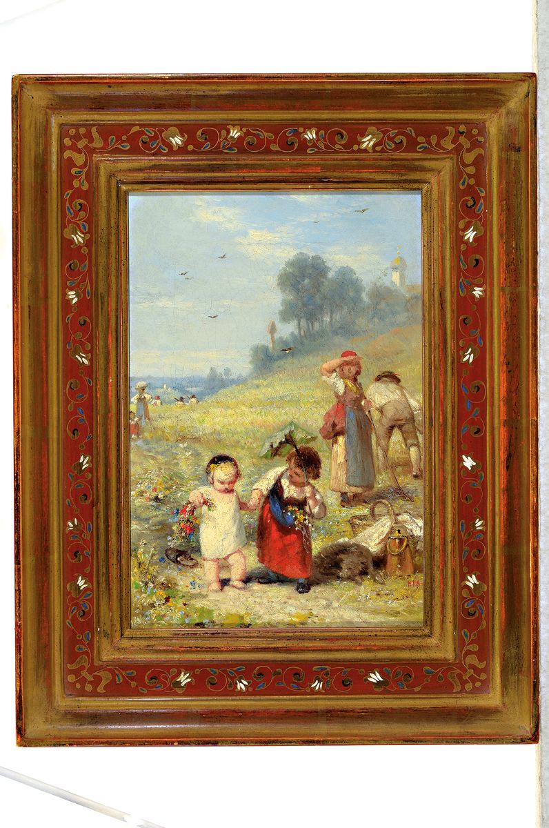 Detail k: Rene Charles Edmond His, 1877 Colombes-1960, Landschaftsmaler in Paris, Schüler von J. Lefebre, T.Robert-Fleury und L.Tanzi, seit 1897 im Salon der ...