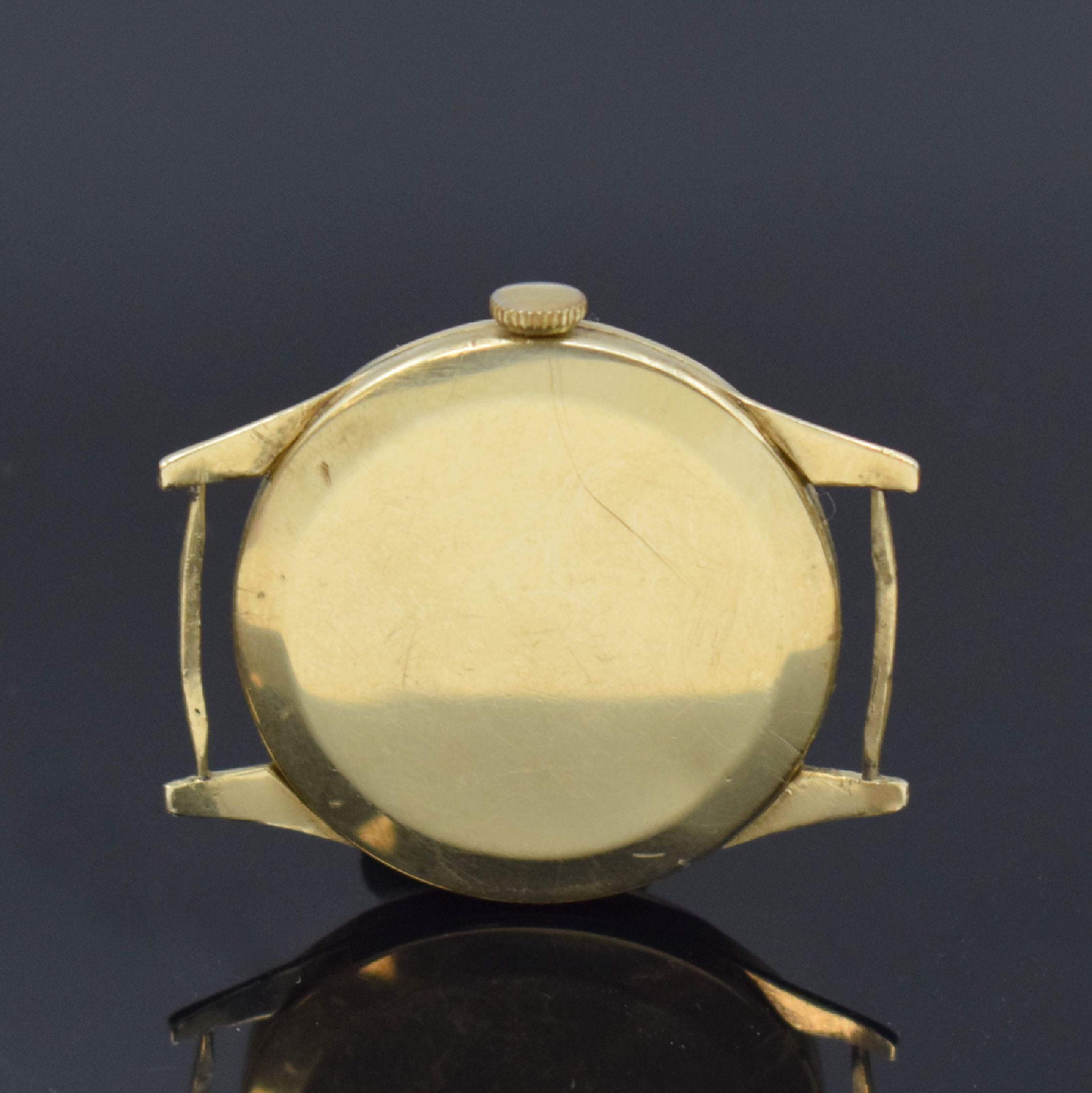Detail e: ARCTOS Elite und BONARD 2 Armbanduhren in GG 585/000, Schweiz um 1955 u. 1990, Handaufzug u. quarz, Böden aufgedr., 1) Arctos, silb. Zifferbl. m. ...