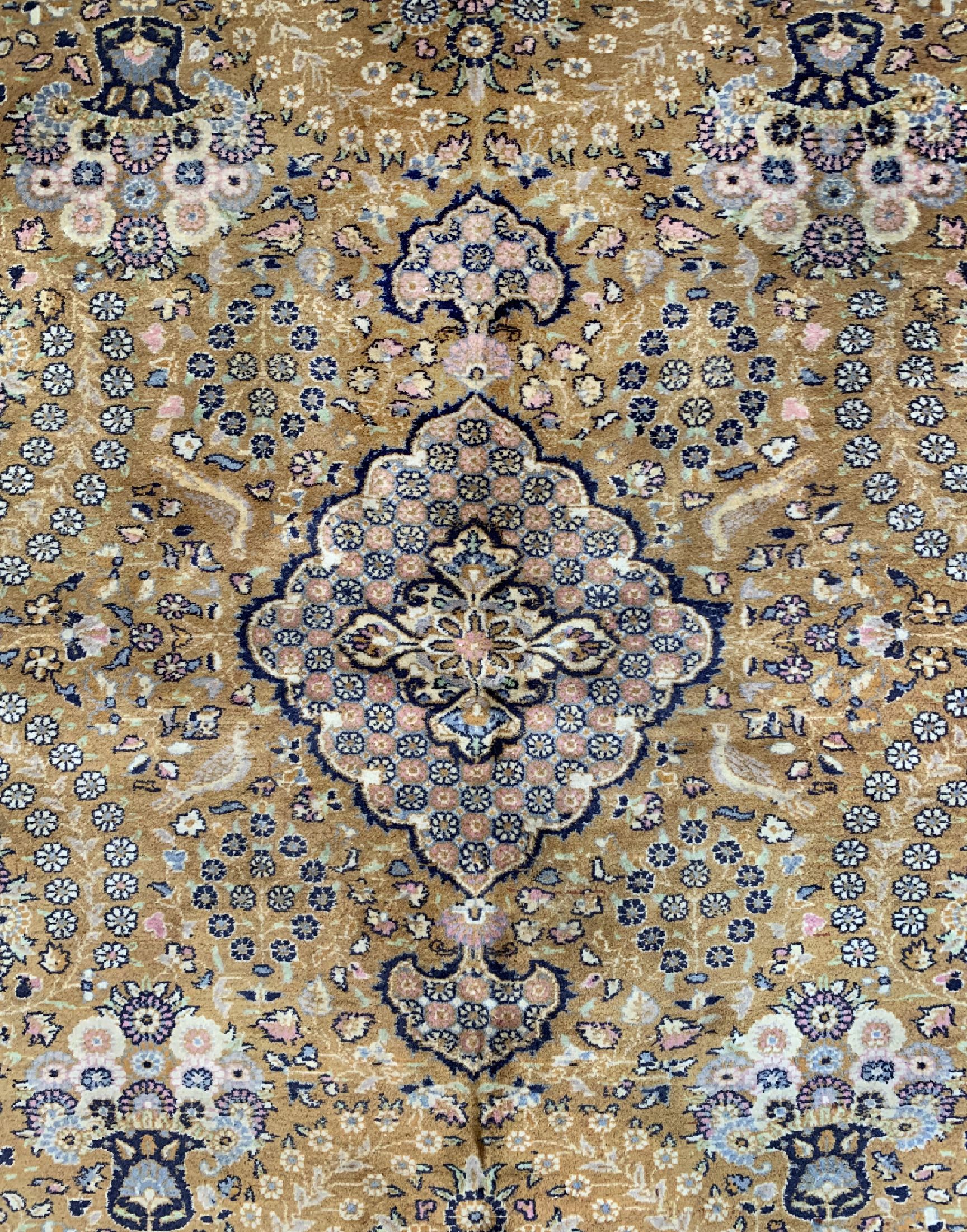 Detail c: Lahor, Pakistan, ca. 50 Jahre, Wolle auf Baumwolle, ca. 214 x 145 cm, EHZ: 2