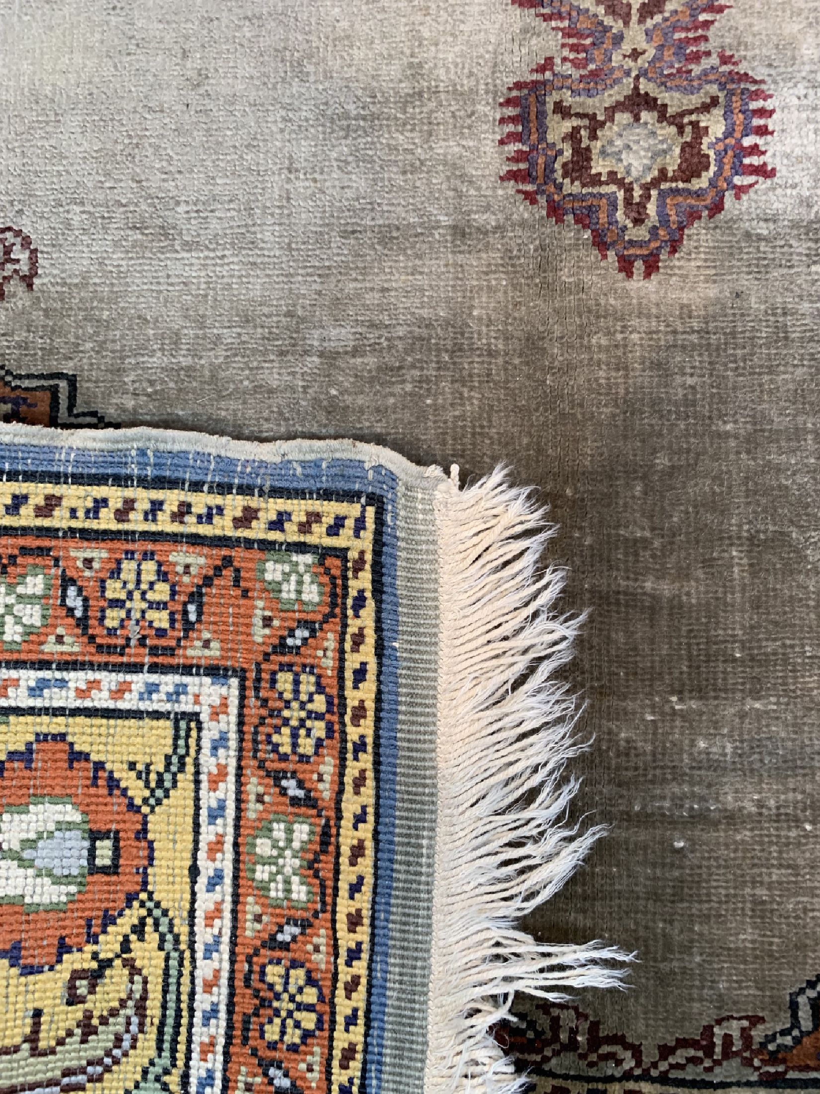 Detail f: Lot aus 2 Kayseri, Türkei, ca. 50 Jahre, merzerisierte Baumwolle, ca. 140 x 90 cm, EHZ:2, reinigungsbedürftig