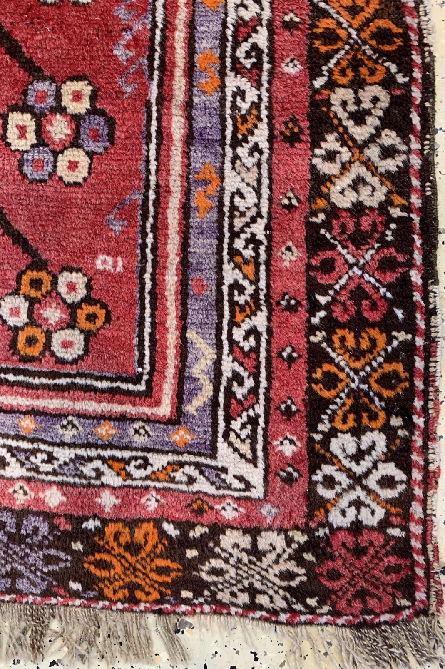 Detail a: Bergama, Türkei, ca. 60 Jahre, Wolle auf Wolle, ca. 125 x 108 cm, EHZ: 2-3