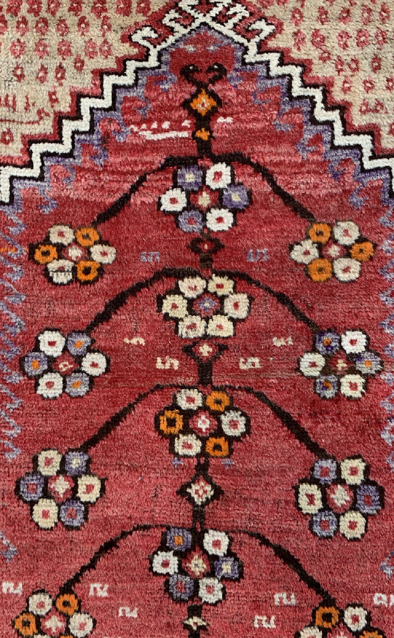 Detail c: Bergama, Türkei, ca. 60 Jahre, Wolle auf Wolle, ca. 125 x 108 cm, EHZ: 2-3