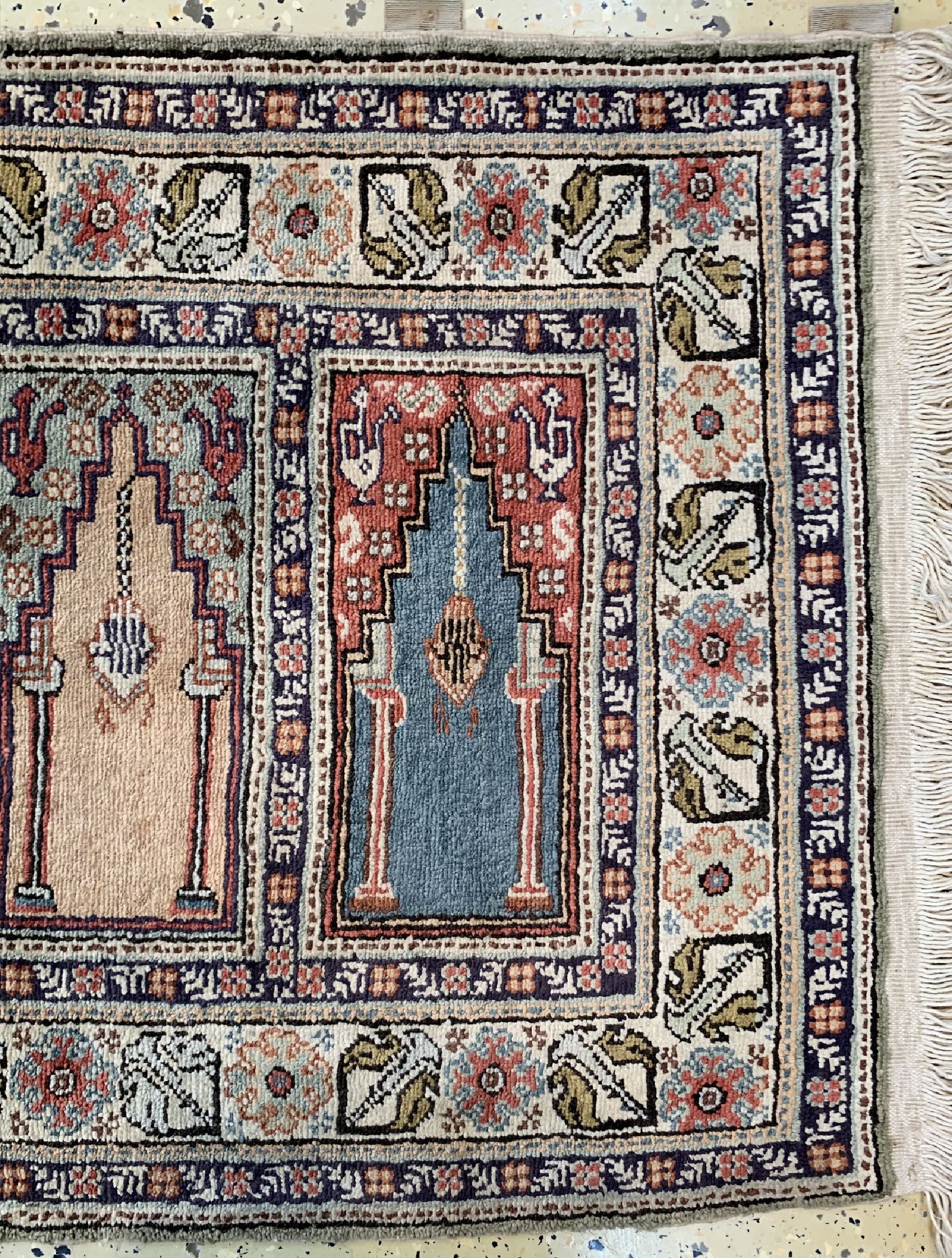 Detail a: Kayseri Suf, Türkei, um 1950, merzerisierteBaumwolle, ca. 185 x 62 cm, EHZ: 2