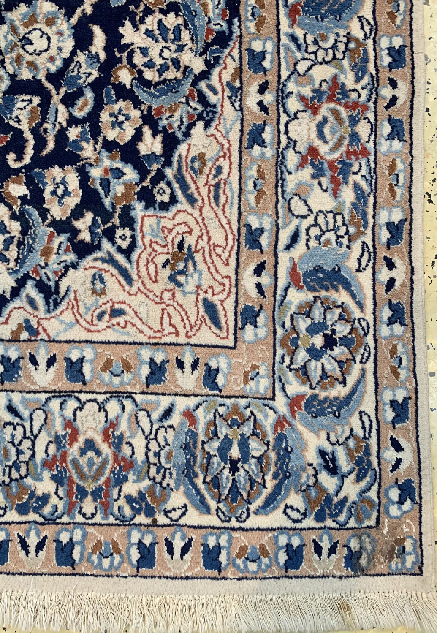 Detail a: Nain, Persien, um 1950, Korkwolle mit Seide, ca. 201 x 115 cm, EHZ: 2