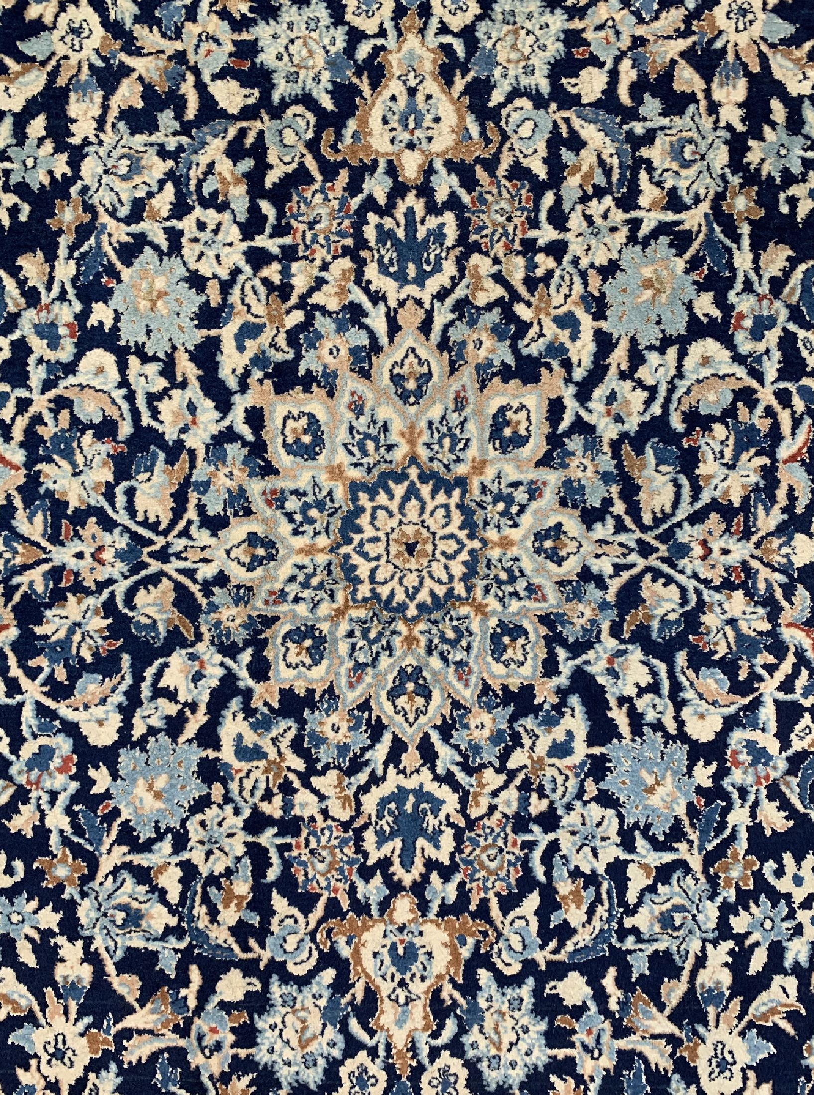 Detail c: Nain, Persien, um 1950, Korkwolle mit Seide, ca. 201 x 115 cm, EHZ: 2
