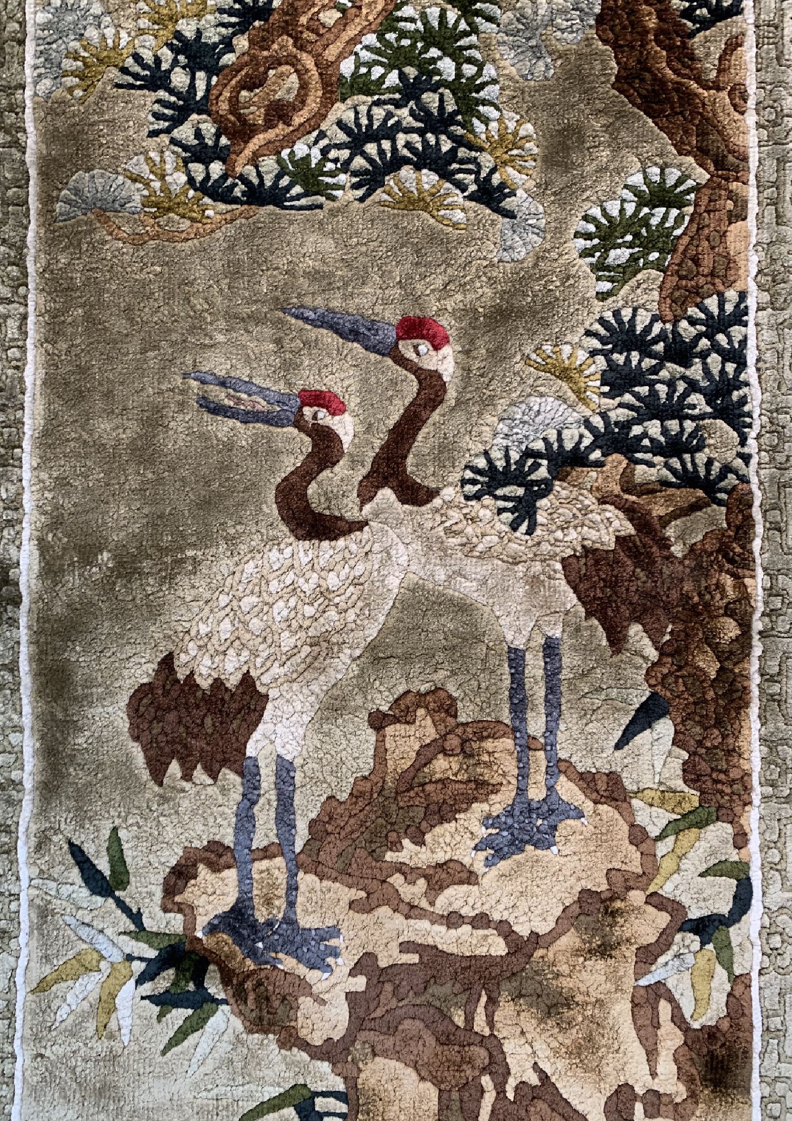 Detail a: 2 Lots China Seide, um 1960, reine Naturseide, ca. 91 x 46 cm, EHZ: 1-2