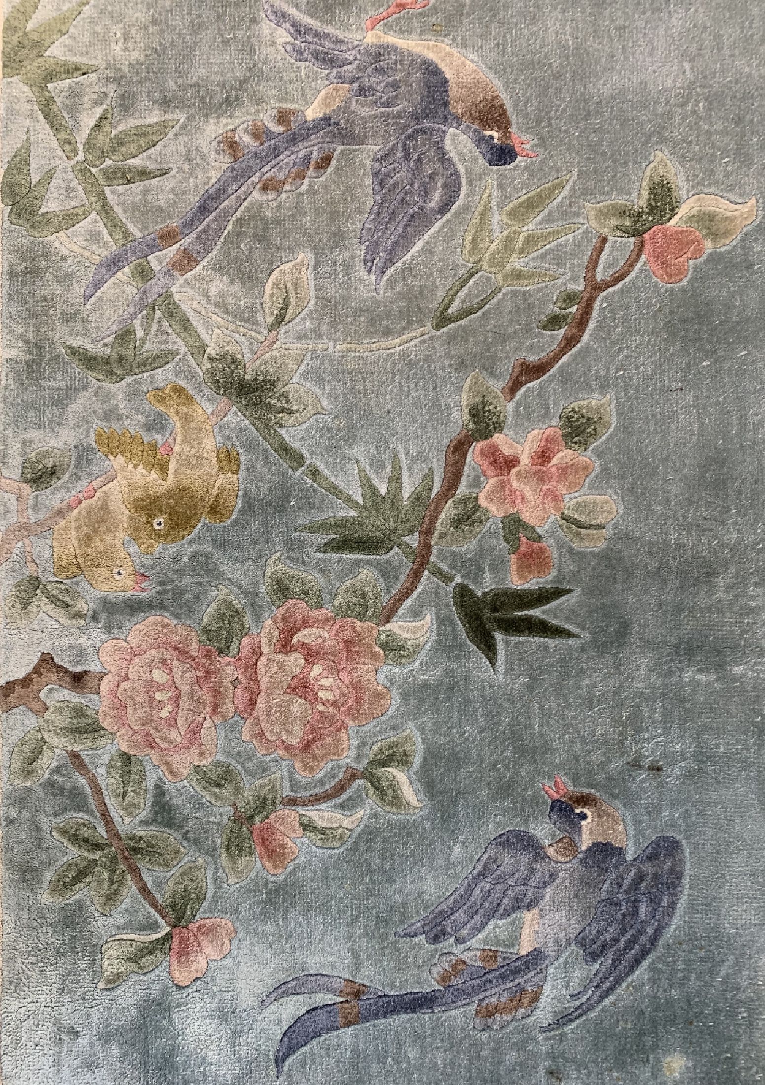 Detail b: 2 Lots China Seide, um 1960, reine Naturseide, ca. 95 x 62 cm, EHZ: 2, Fleckig