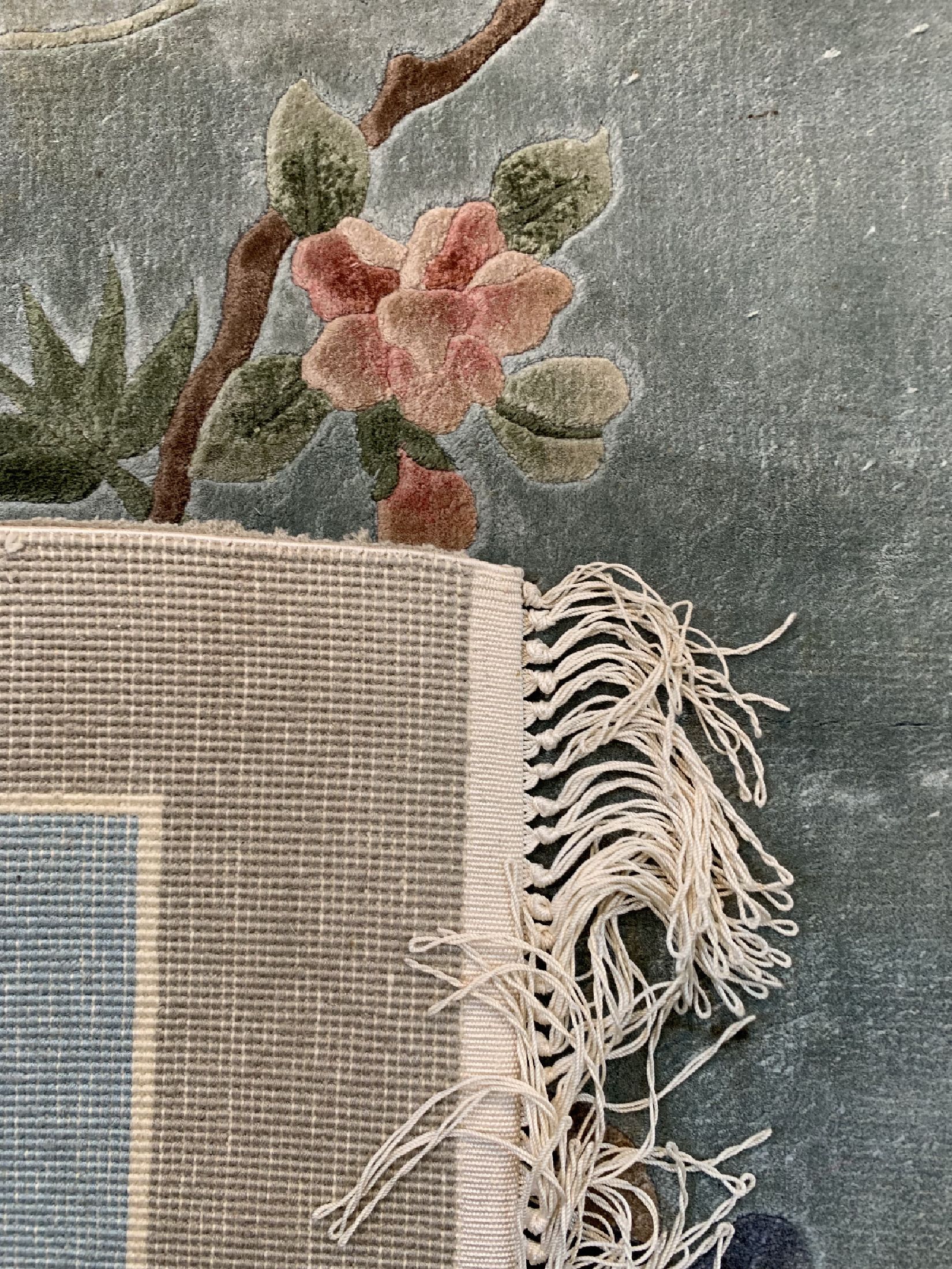 Detail c: 2 Lots China Seide, um 1960, reine Naturseide, ca. 95 x 62 cm, EHZ: 2, Fleckig