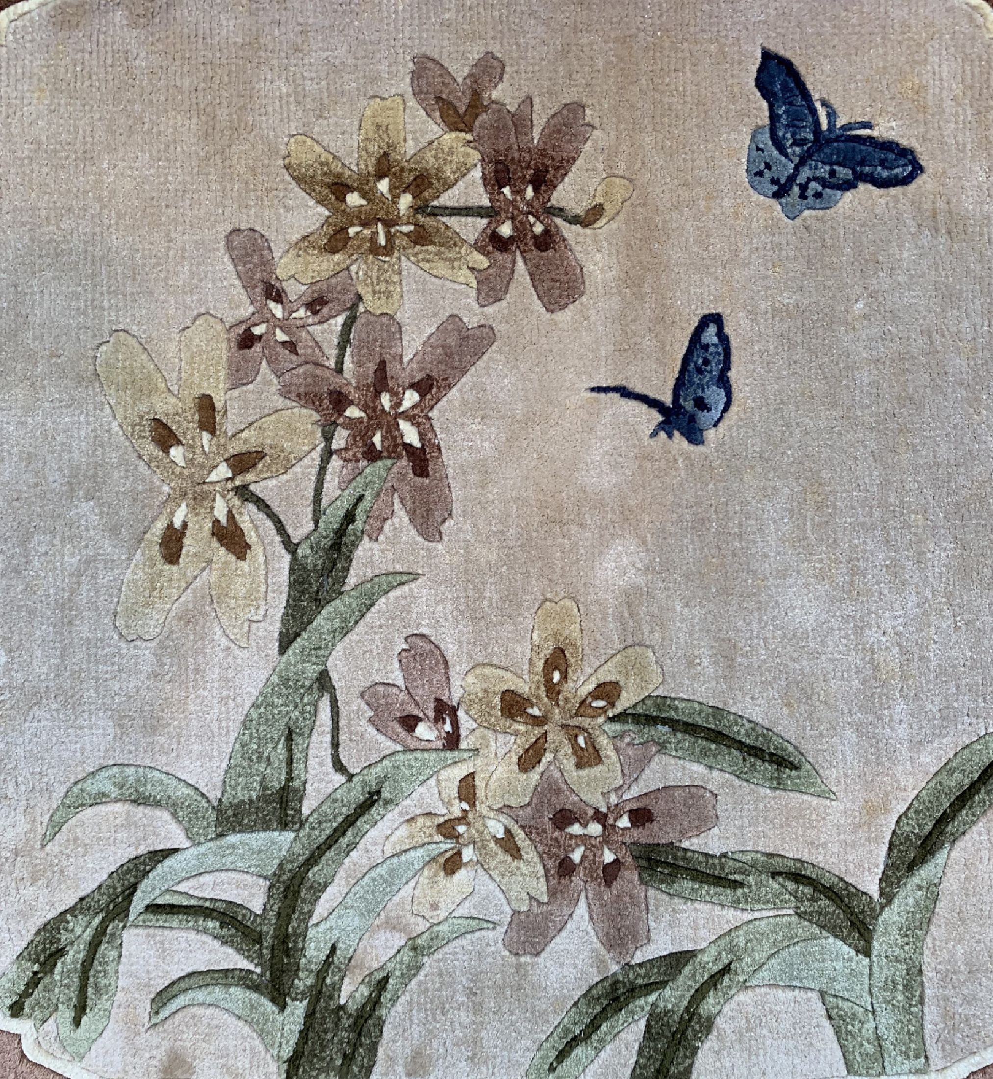 Detail a: 5 Lots China Seide, um 1960, reine Naturseide, ca. 46 x 46 cm, EHZ: 2