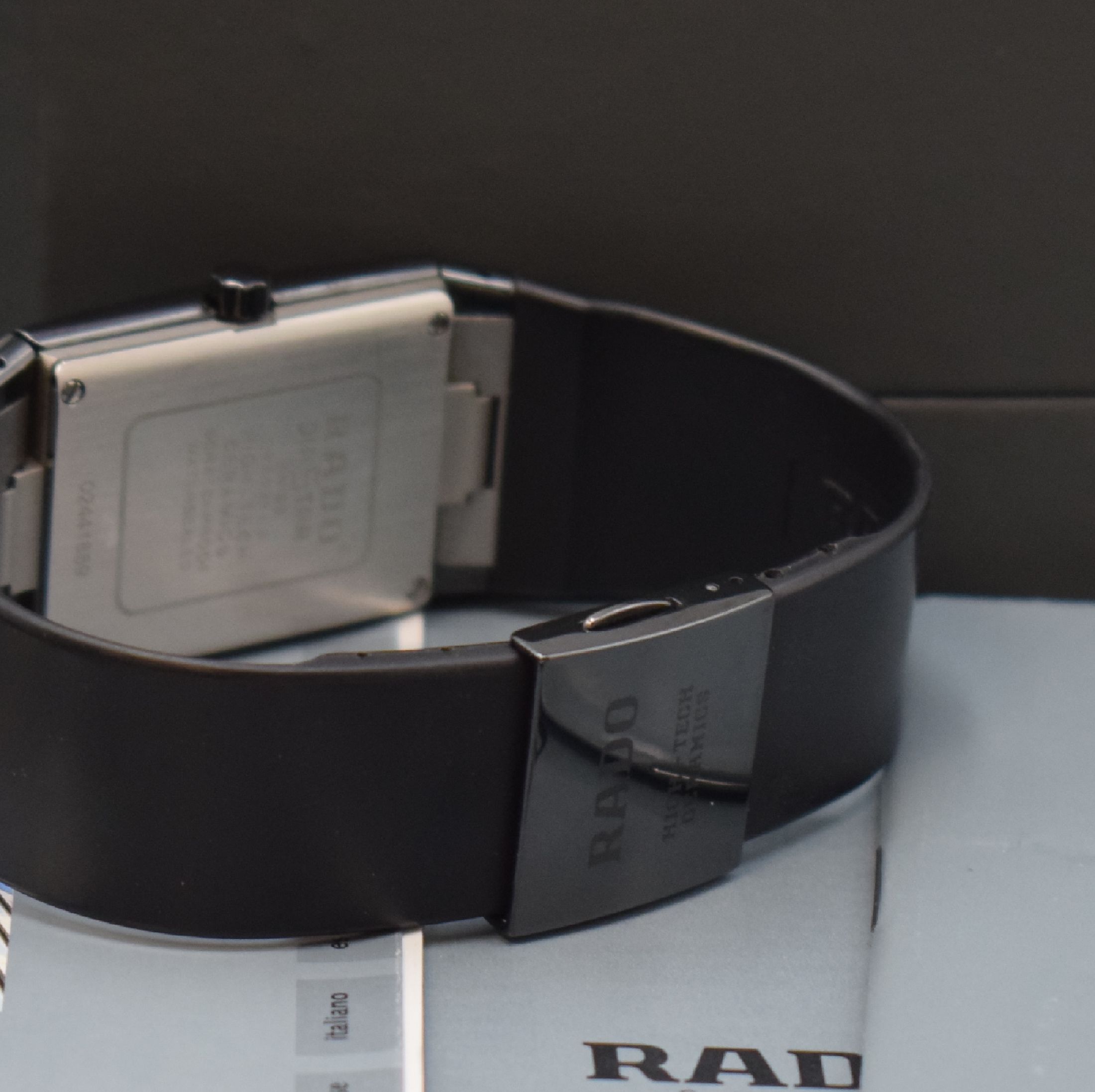 Detail c: RADO Herrenarmbanduhr Modellserie Diastar Referenz 193.0324.3, Schweiz verk. lt. beil. Pap. 06/1999, quarz, High-Tech- Keramikgehäuse, ...