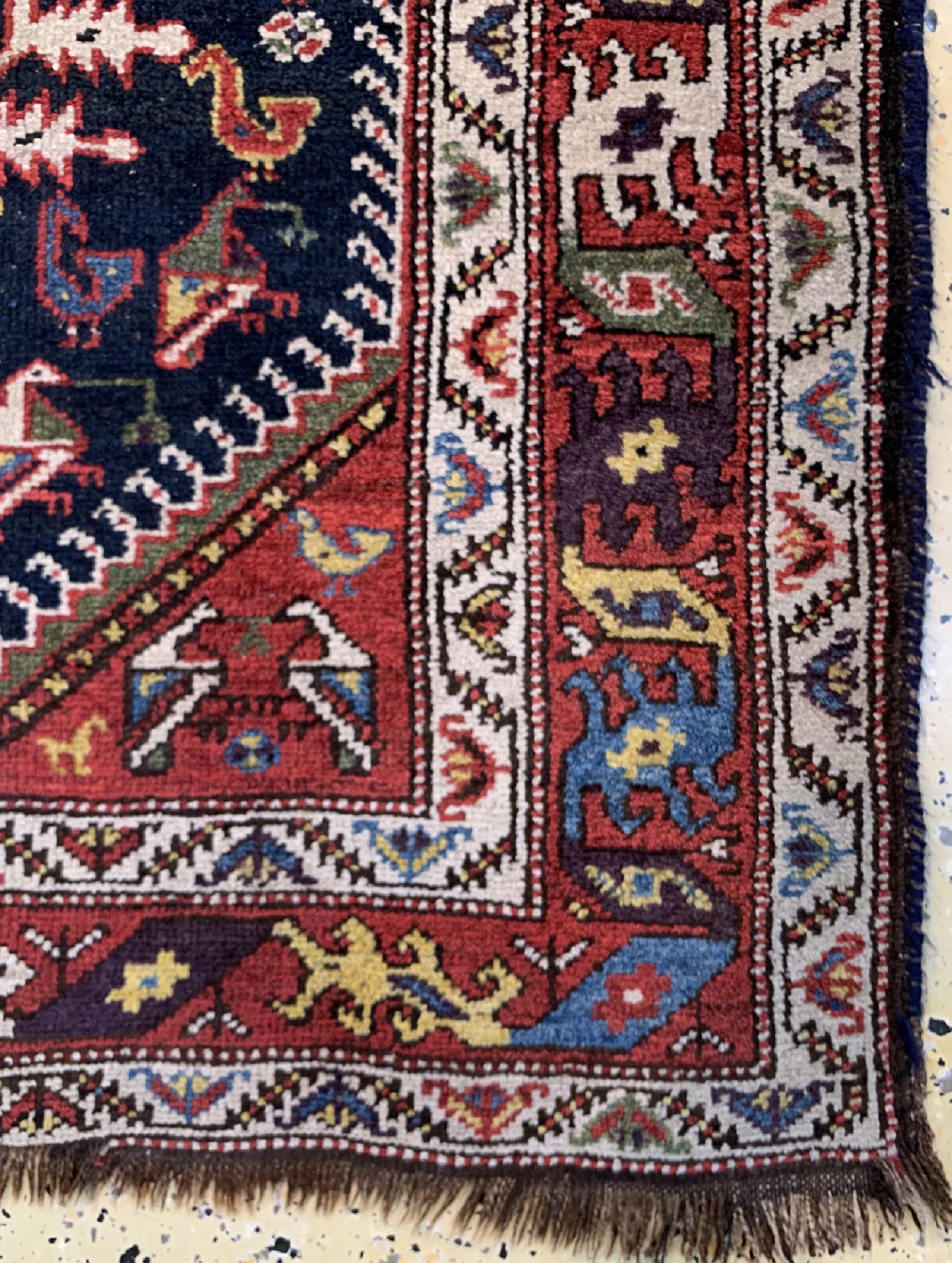 Detail a: Kurdi Dorfteppich, Persien, um 1910/1920, Wolle auf Wolle, ca. 306 x 113 cm, EHZ: 2