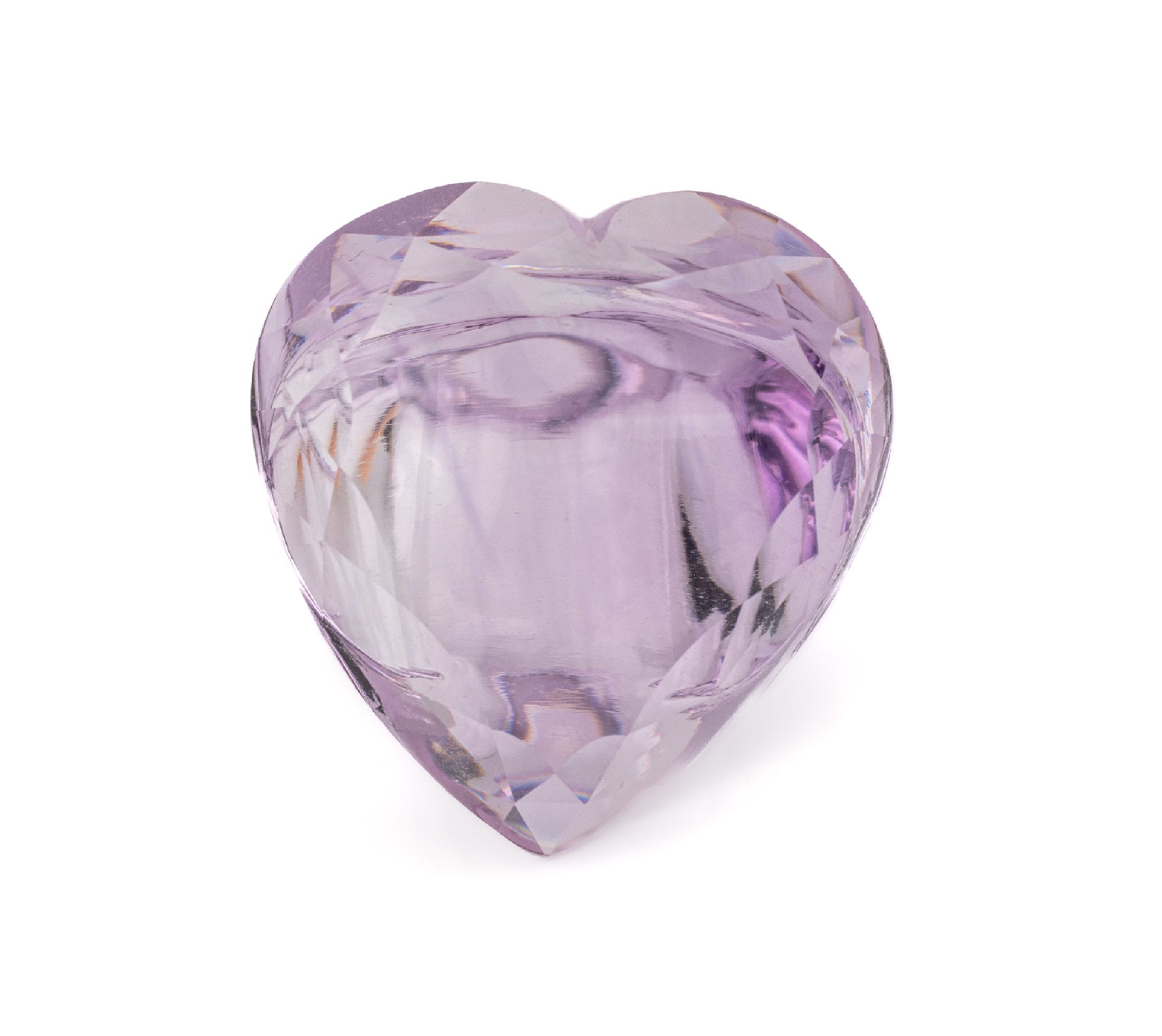 Exklusiver Edelsteinring, aus einem Stück Rohstein gefertigt, Amethyst, Herzform, Tafel gemuggelt, feine Farbe und Qualität, ca. 35.6 g, ca. 178 ...