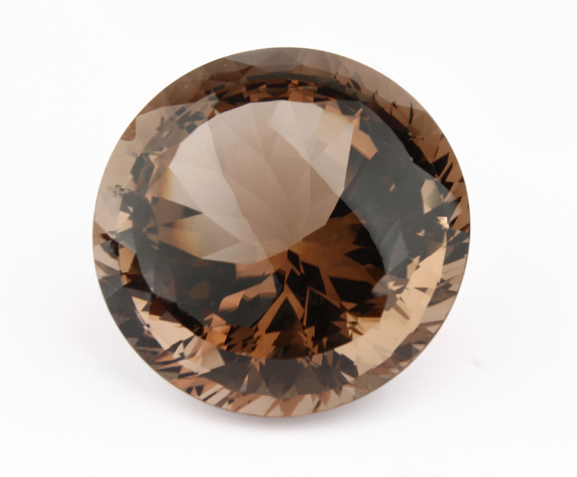 Rauchquarz, Sternschliff, feine Mokkafarbe,ca. 245.2 g, ca. 1226 ct, ca. 71 mm, Sammlerobjekt, Unikat, Handarbeit, feinste Idar-Obersteiner ...