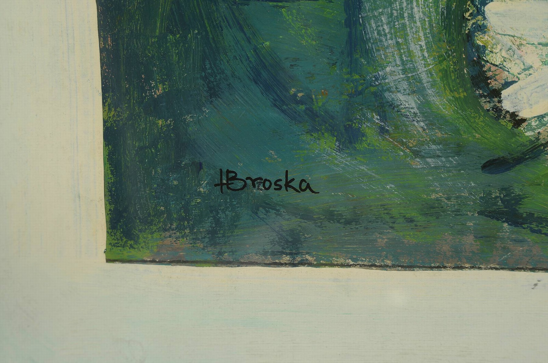 Detail a: Heinz Brzoska, 1942 Katowice-2015 Ludwigshafen, Blumenstillleben, Gouache auf Papier, signiert, ca. 62x41cm, u.Gl., R. ca. 84x64cm