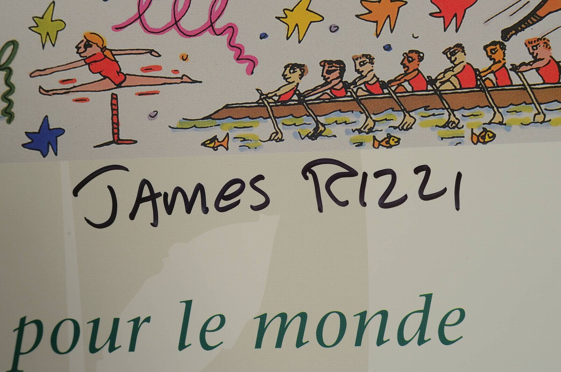 Detail a: James Rizzi, 1950-2011 New York, Plakat zu den Olympischen Spielen 1996 Atlanta, Farboffset, handsigniert, ca. 86x56cm