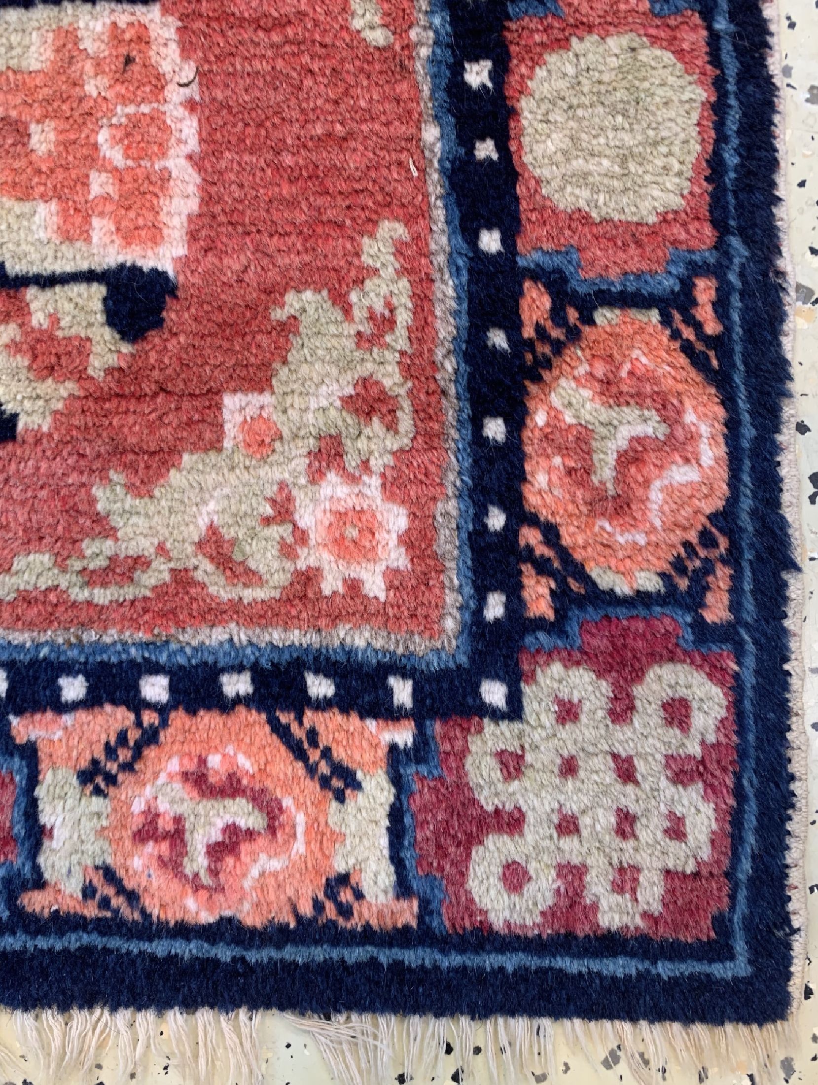 Detail a: Ning-Hsia"Sitzbank-Teppiche", China, um 1900, Wolle auf Baumwolle, ca. 169 x 60 cm, EHZ: 2