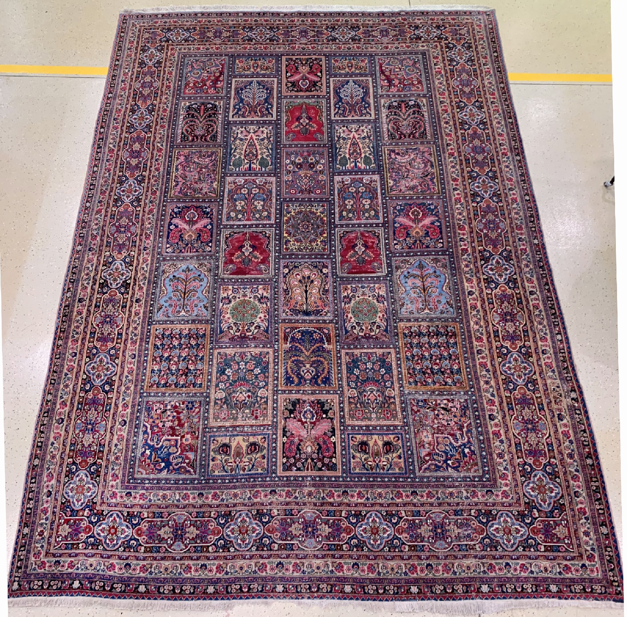 Khorasan Palastteppich alt, Persien, um 1930, Wolle auf Baumwolle, ca. 525 x 363 cm, EHZ: 3