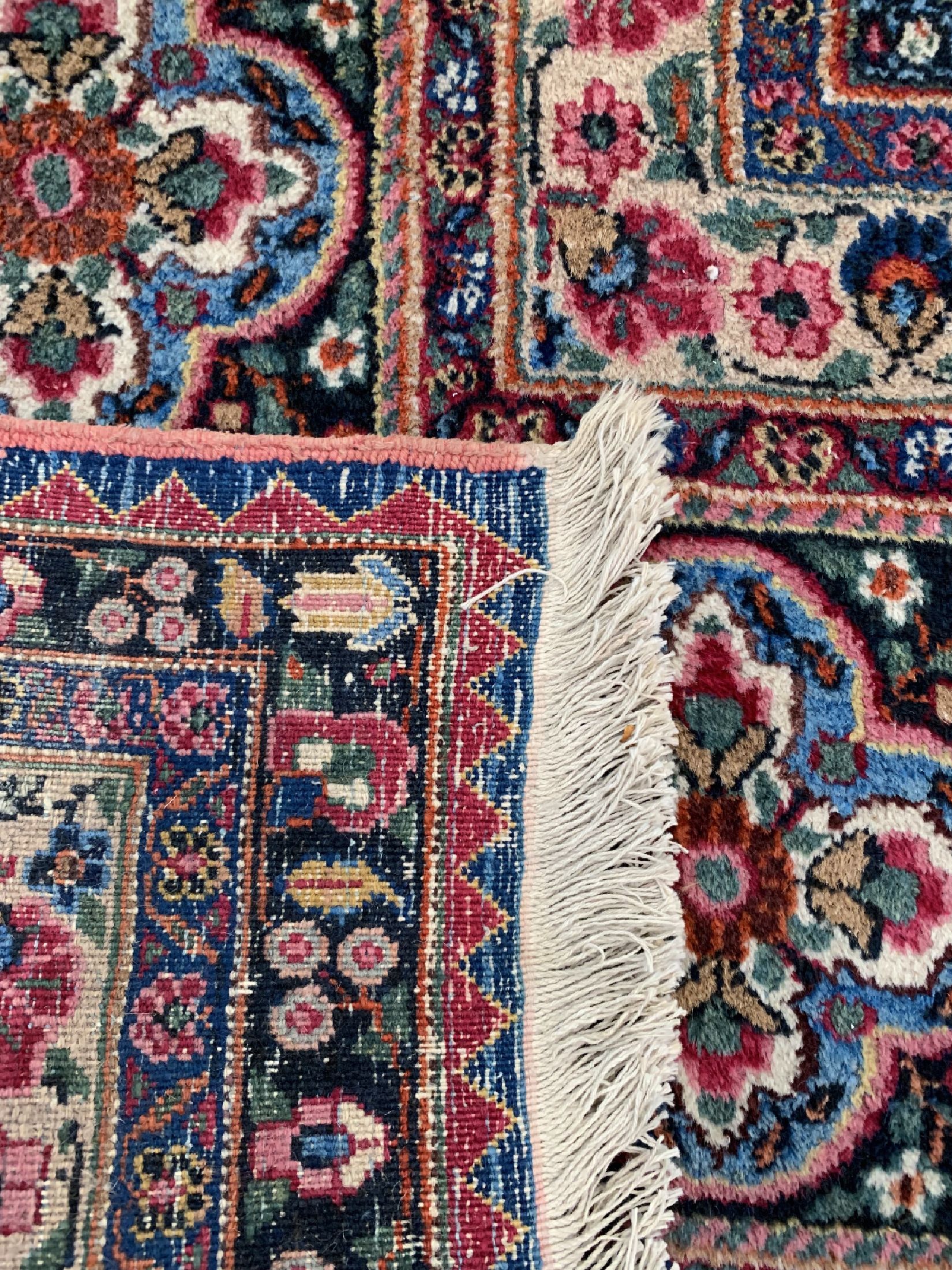 Detail e: Khorasan Palastteppich alt, Persien, um 1930, Wolle auf Baumwolle, ca. 525 x 363 cm, EHZ: 3