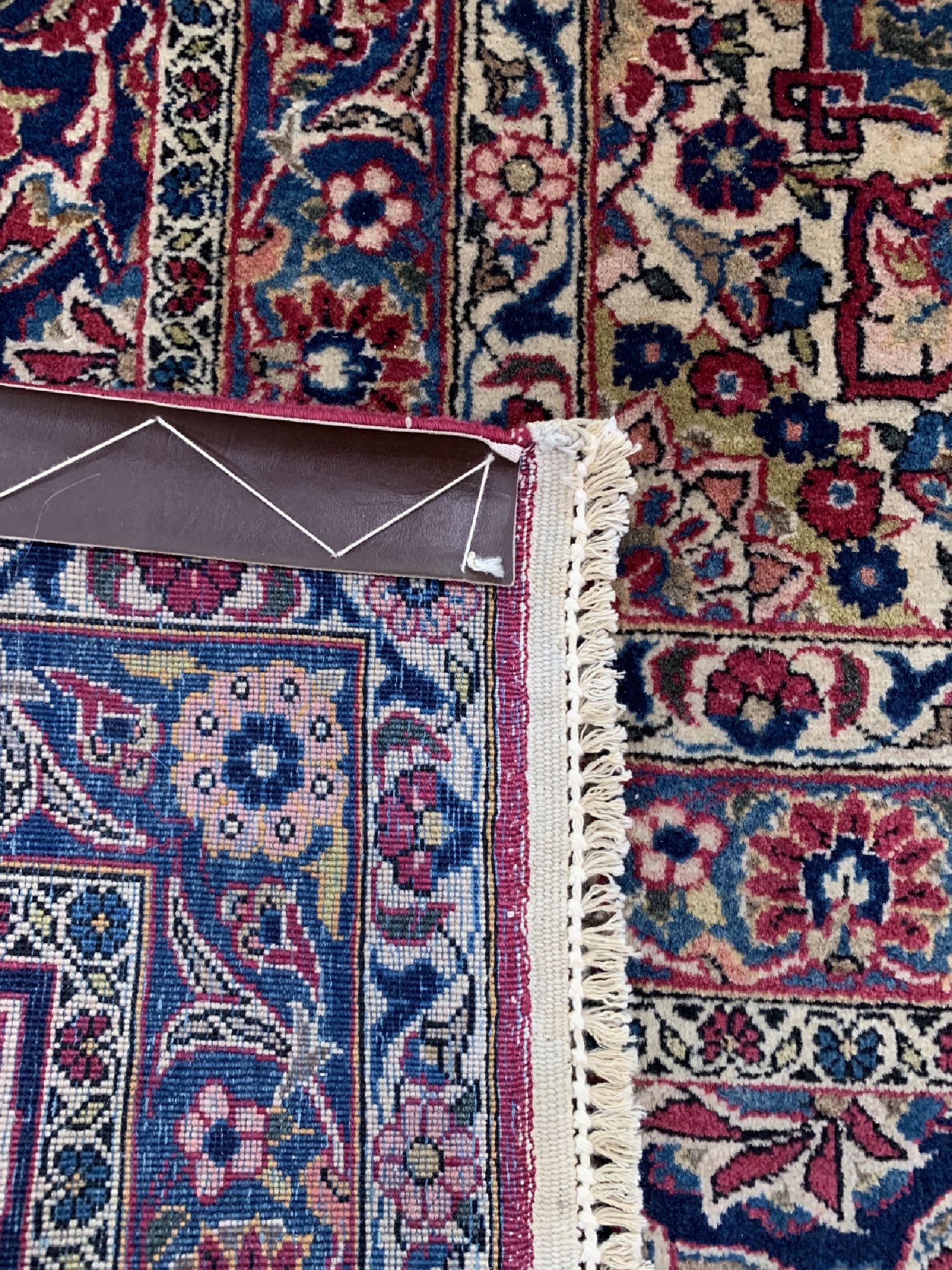 Detail f: Keschan Kork fein, Persien, um 1960, Korkwolle auf Baumwolle, ca. 440 x 315 cm, Reinigungsbedürftig, EHZ: 2