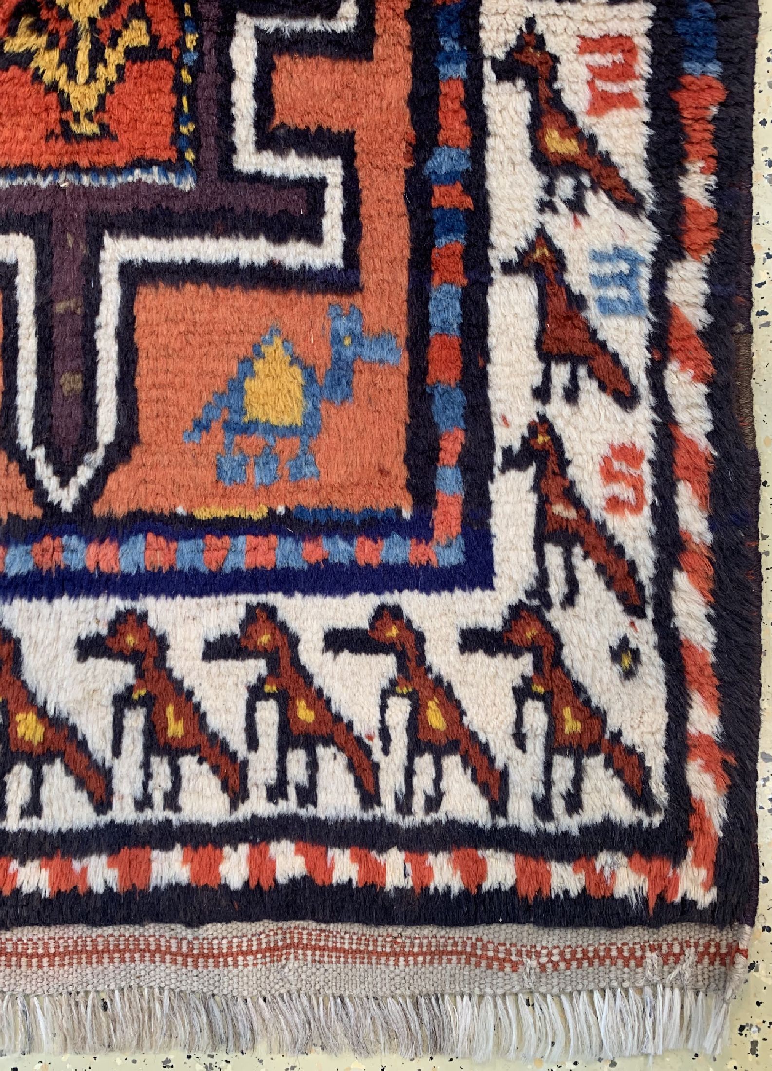 Detail a: Luri Gabbeh alt, Persien, um 1920/1930, Wolle auf Wolle, ca. 153 x 104 cm, EHZ: 1-2