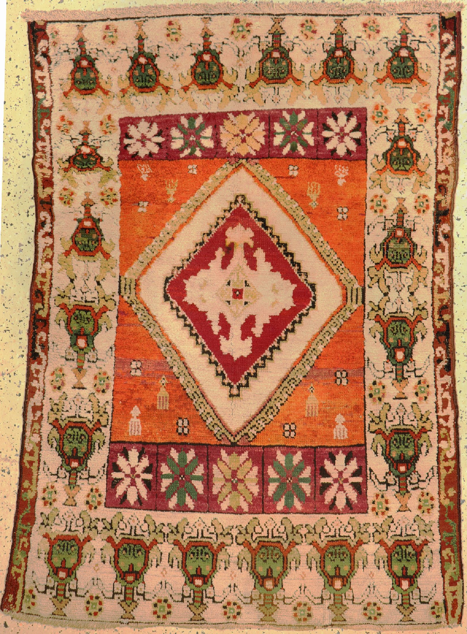 Antiker Sivas, Türkei, um 1900, Wolle auf Baumwolle, ca. 166 x 115 cm, verkürzt, EHZ: 2-3
