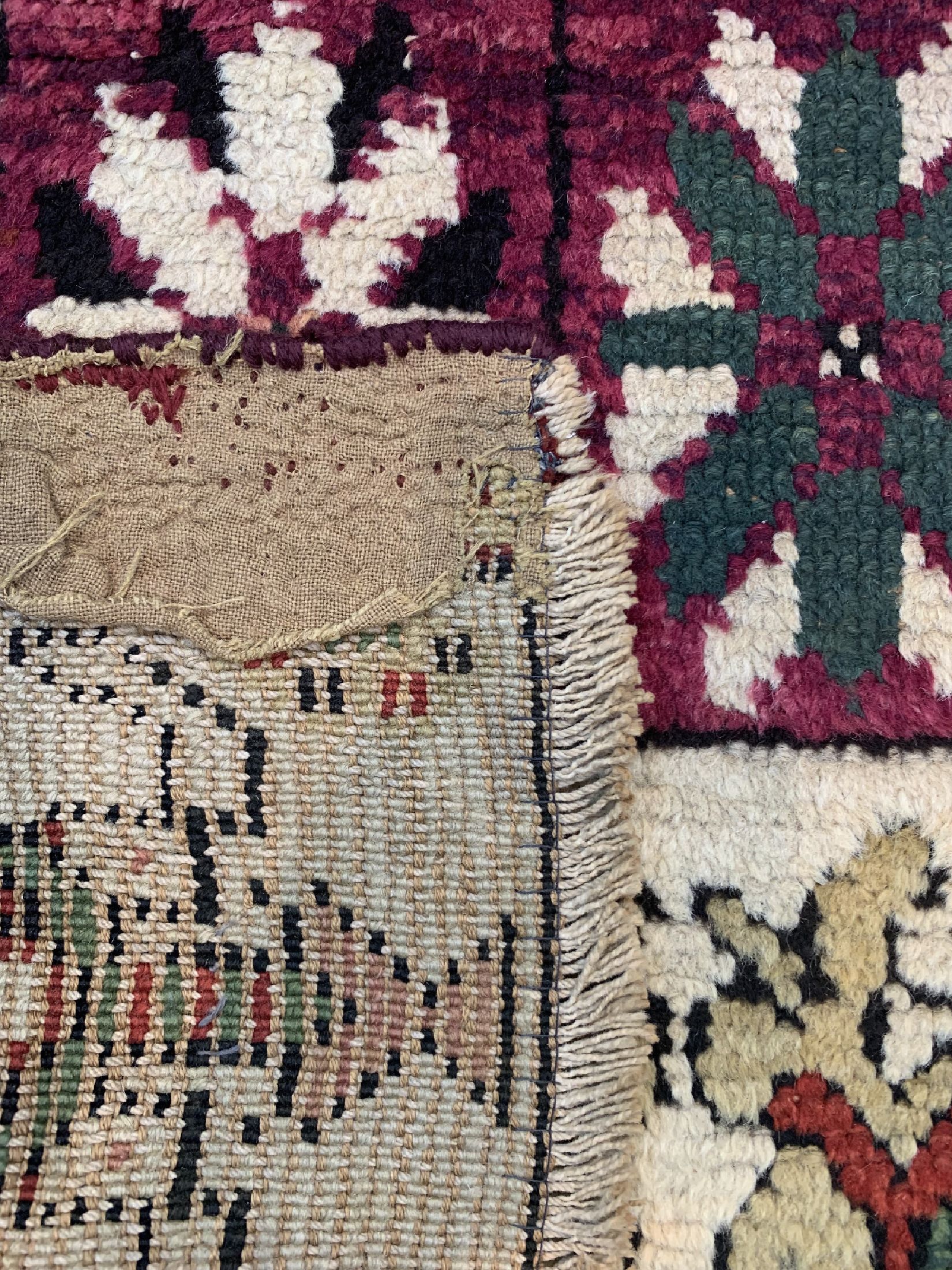 Detail e: Antiker Sivas, Türkei, um 1900, Wolle auf Baumwolle, ca. 166 x 115 cm, verkürzt, EHZ: 2-3
