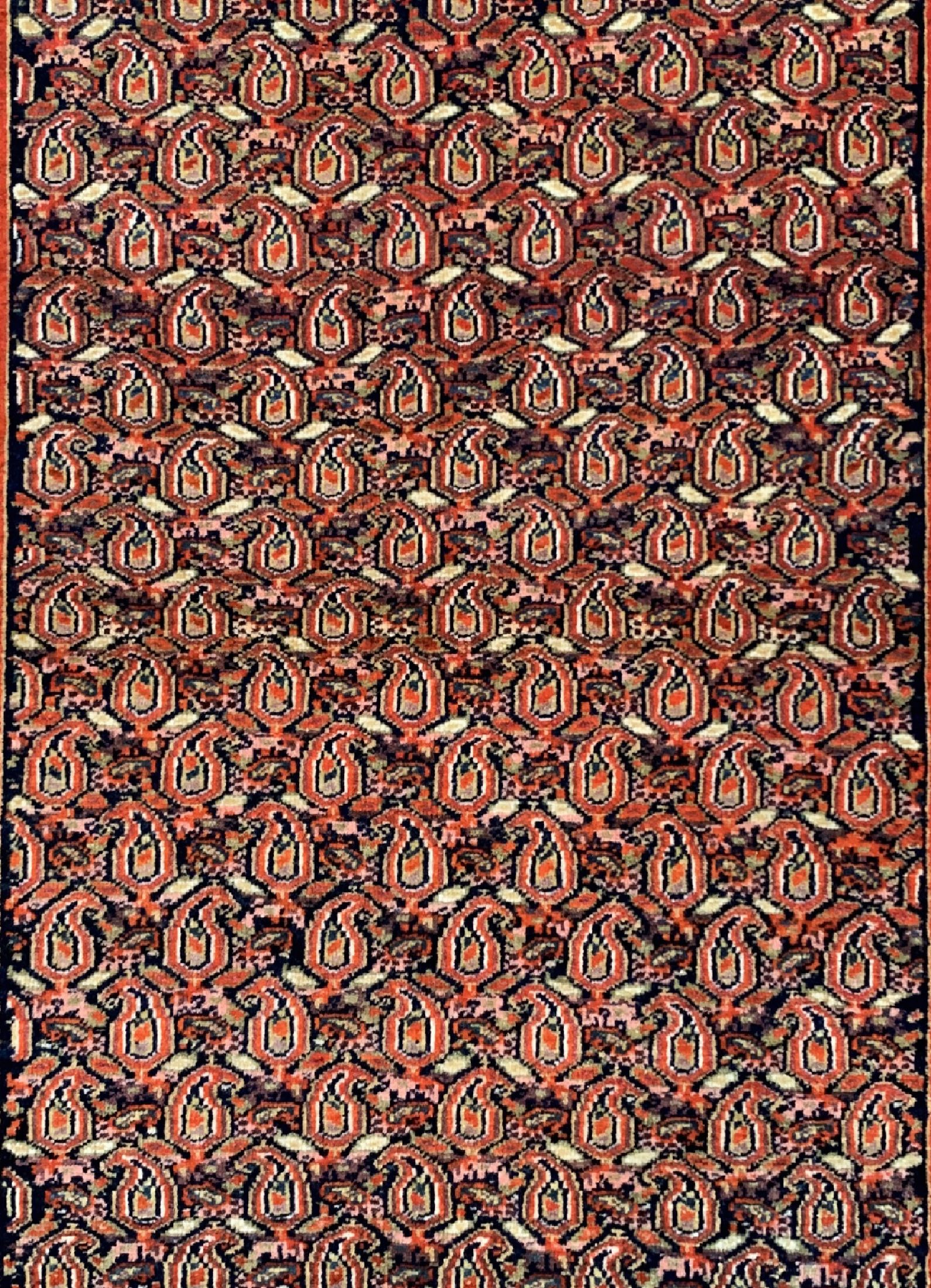 Detail b: Antiker Farahan fein , Persien, um 1900, Wolle auf Baumwolle, ca. 153 x 103 cm, gereinigt, EHZ: 2