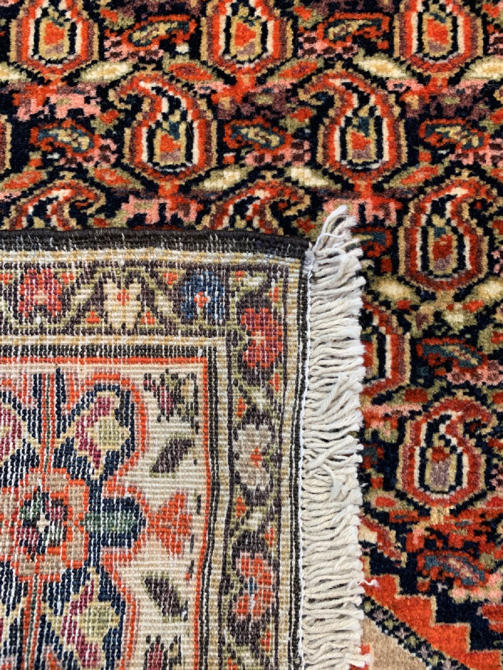 Detail d: Antiker Farahan fein , Persien, um 1900, Wolle auf Baumwolle, ca. 153 x 103 cm, gereinigt, EHZ: 2