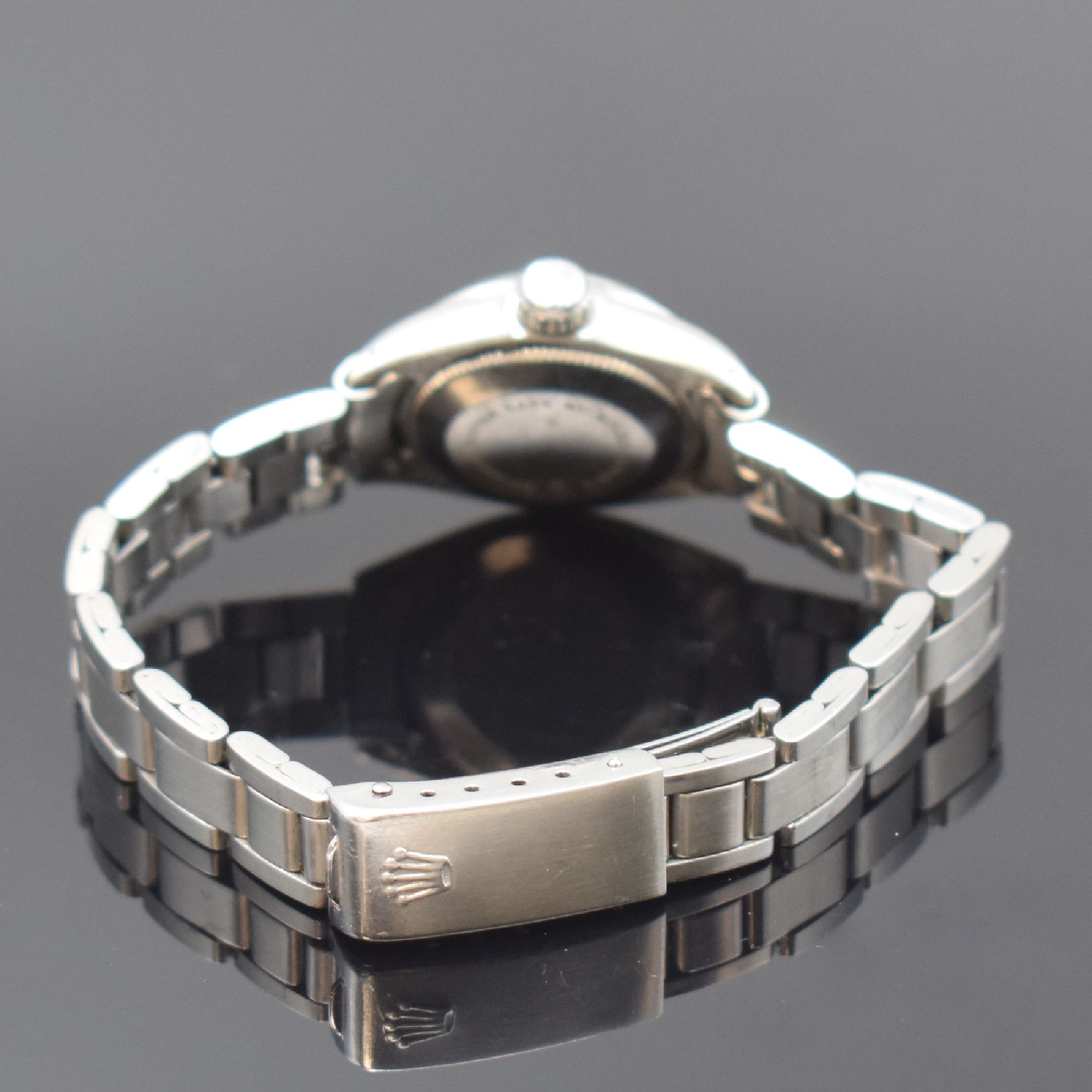 Detail b: TUDOR Princess Oysterdate Damenarmbanduhr Referenz 7606/0 in Stahl/Stahlband, Schweiz um 1976, Automatik, verschr. ROLEX Oystergeh.,ROLEX-Oysterband ...