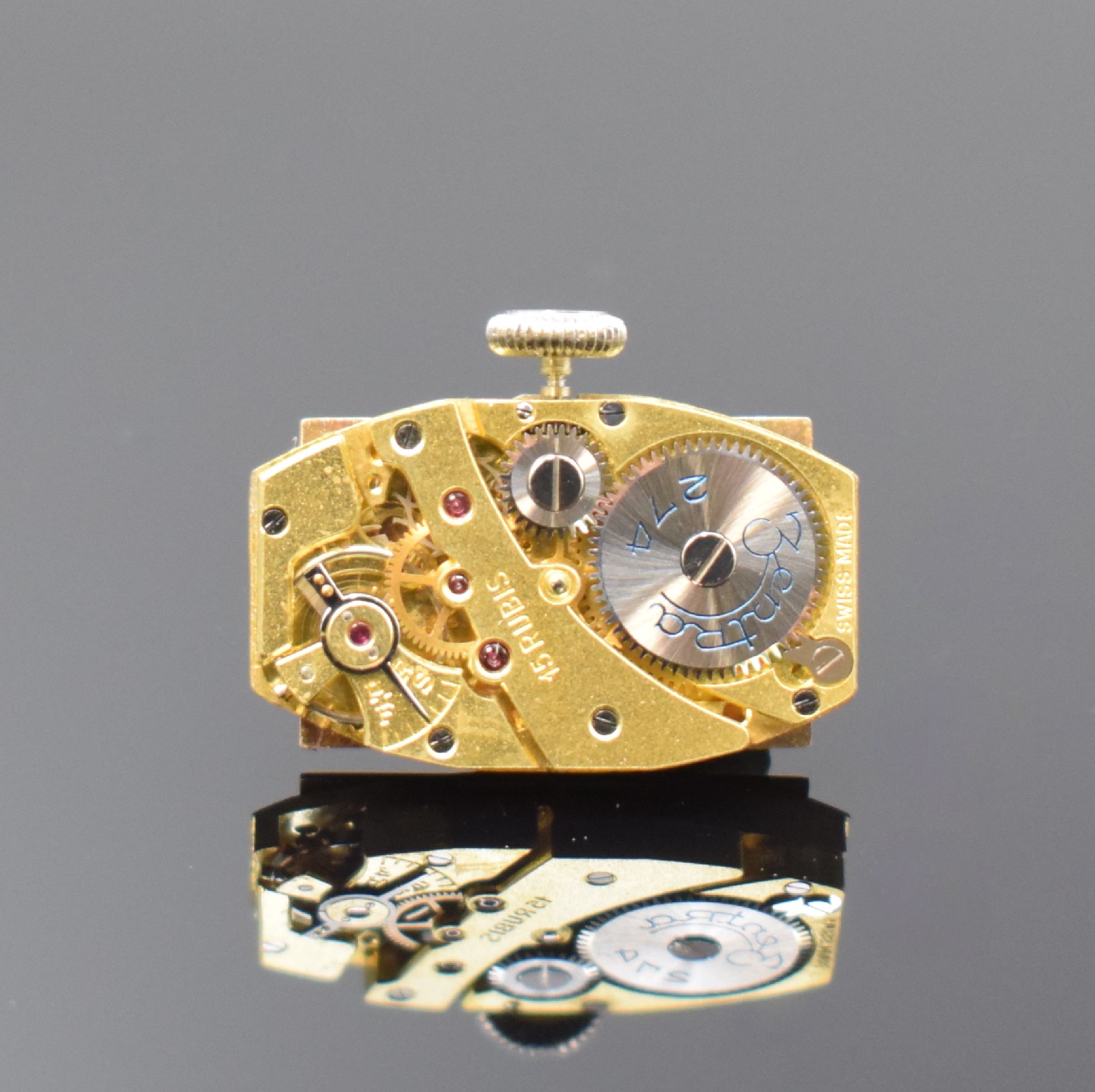 Detail i: ZENTRA 3 nahezu neuwertige rechteckige Armbanduhren aus altem Lagerbestand, Schweiz um 1935, Handaufzug, 2 verchr. Geh. m. aufgedr. Stahlböden, 1 ...