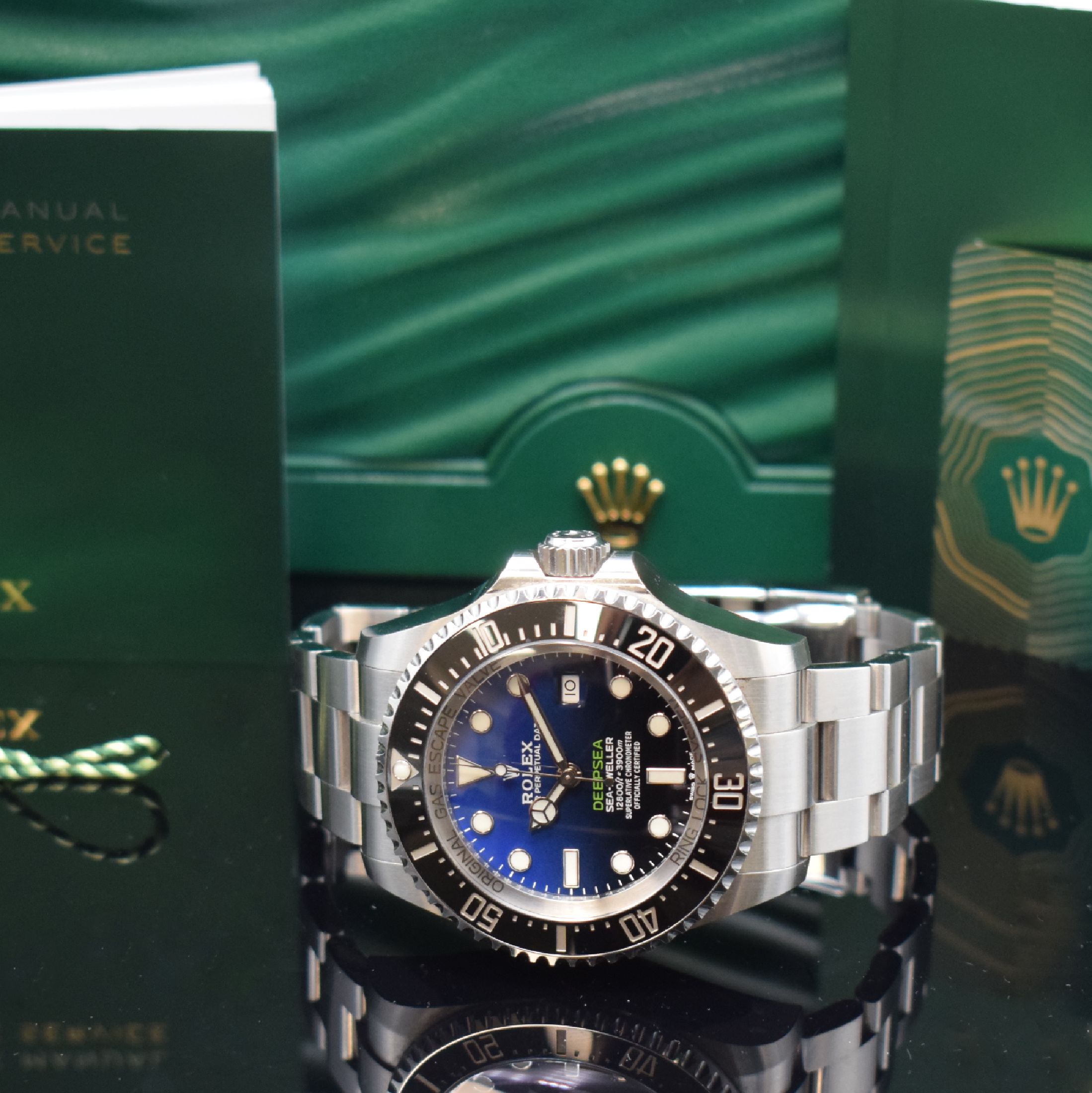 Detail f: ROLEX Herrenarmbanduhr Deepsea D-Blue Referenz 126660, Automatik, Chronometer der Superlative in Edelstahl inkl. Oysterband m. Faltschl. u. ...