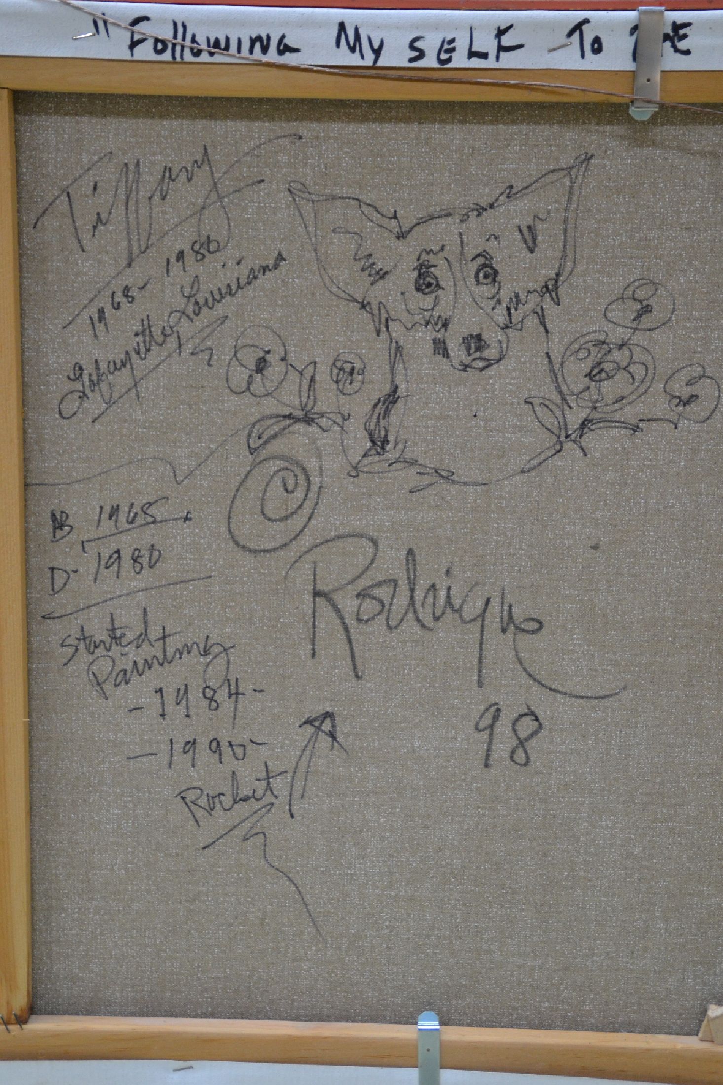 Detail g: George Rodrigue, 1944 New Iberia/Louisiana- 2013 Houston/Texas, bekannter us- amerikaniscer Cajun-Künstler, besonders bekannt für seine Blue Dog ...
