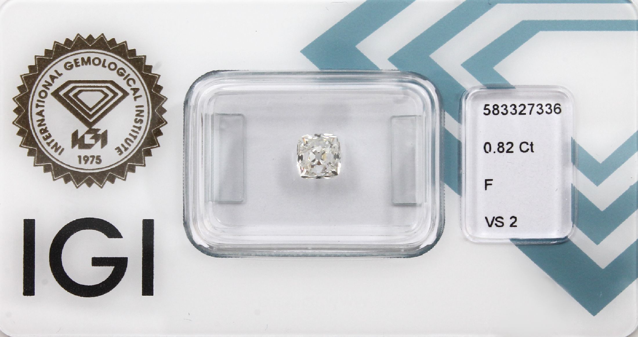Loser Altschliff-Diamant 0.82 ct feines Weiß (F)/VS 2, IGI Report 06/23, verschweißt