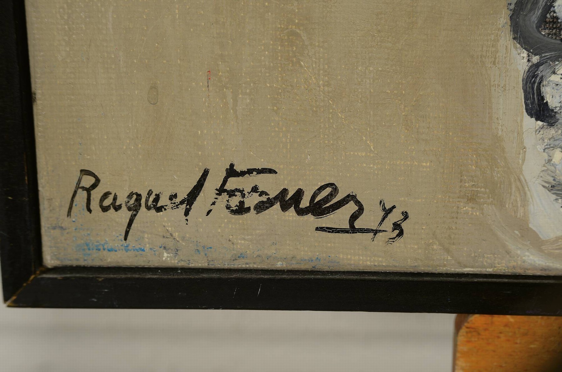 Detail a: Raquel Forner, 1902 Buenos Aires - 1988, rückseitig betitelt: "Monstruo con testigos y astronautas", (Monster mit Zeugen und Astronauten, ...
