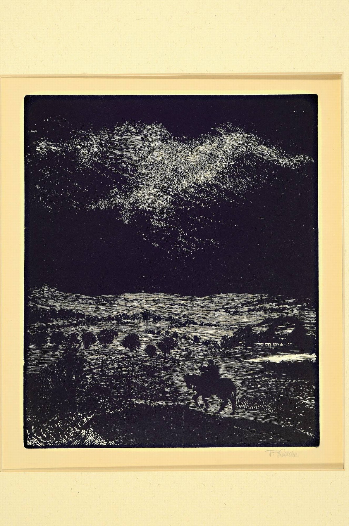 Detail m: Frantisek Kobliha, 1877-1962Prag, 7 Druckgrafiken: Radierung, Landschaft, 32x22 cm; 5 Lithographien, versch. Motive mit mythologischen ...