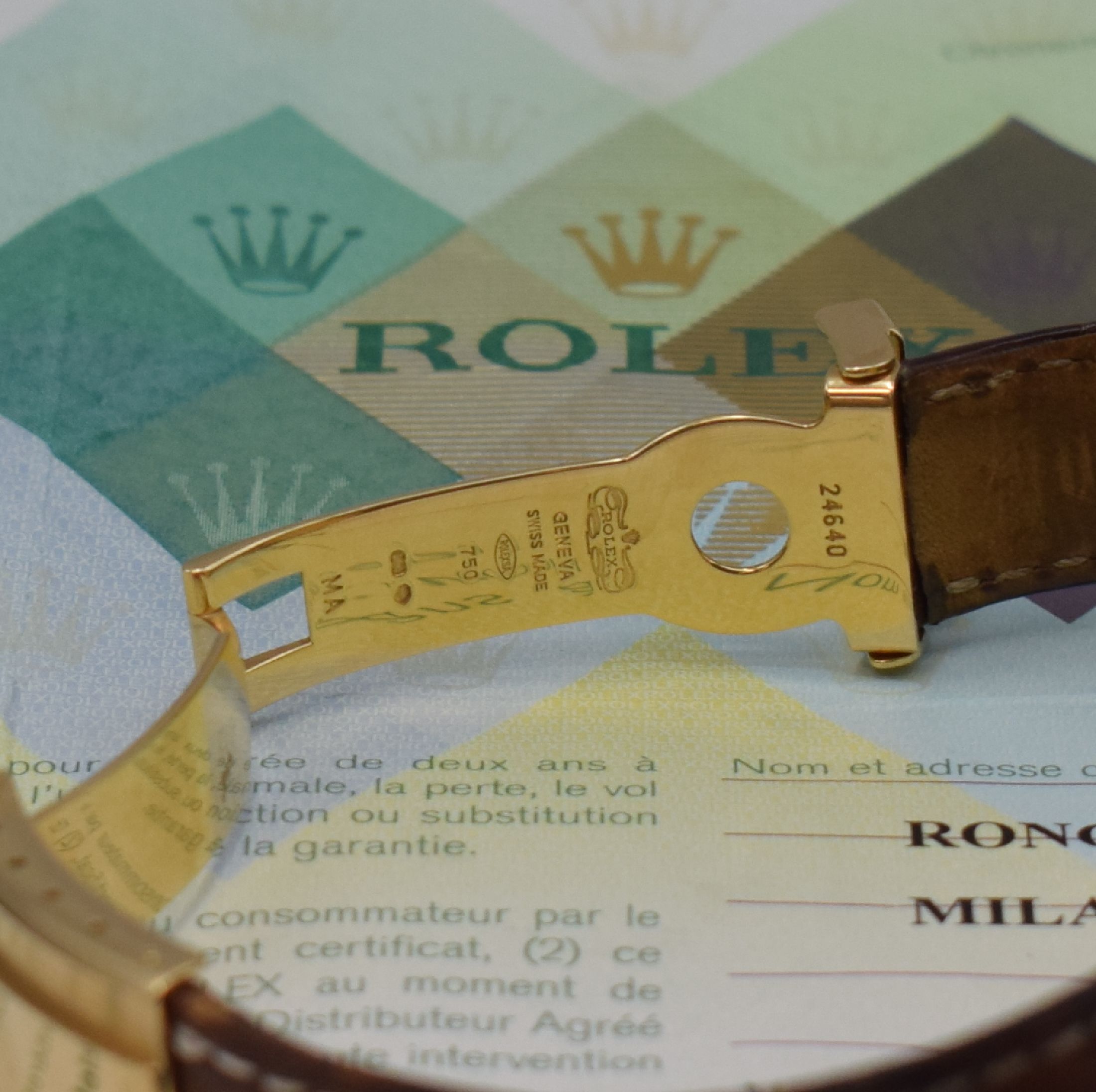 Detail c: ROLEX Herrenarmbanduhr Oyster Perpetual Cosmograph Daytona Referenz 116518, Automatik, D-Serie, Chronometer der Superlative in GG 750/000 inkl. orig. ...