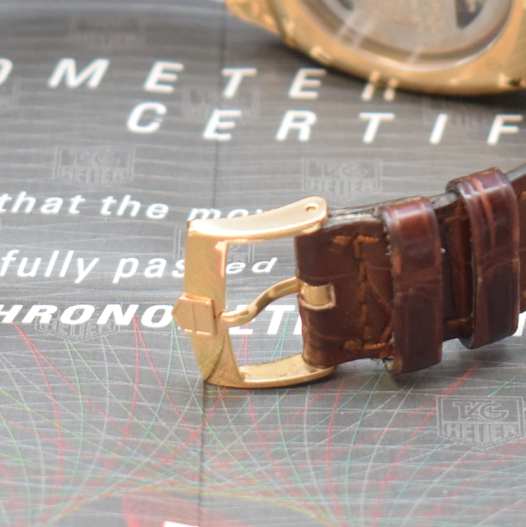 Detail b: TAG HEUER Monza Calibre 36 seltener, auf 150 Stück limitierter Schaltradchronograph in RoseG 750/000, Automatik, Schweiz um 2005, ...