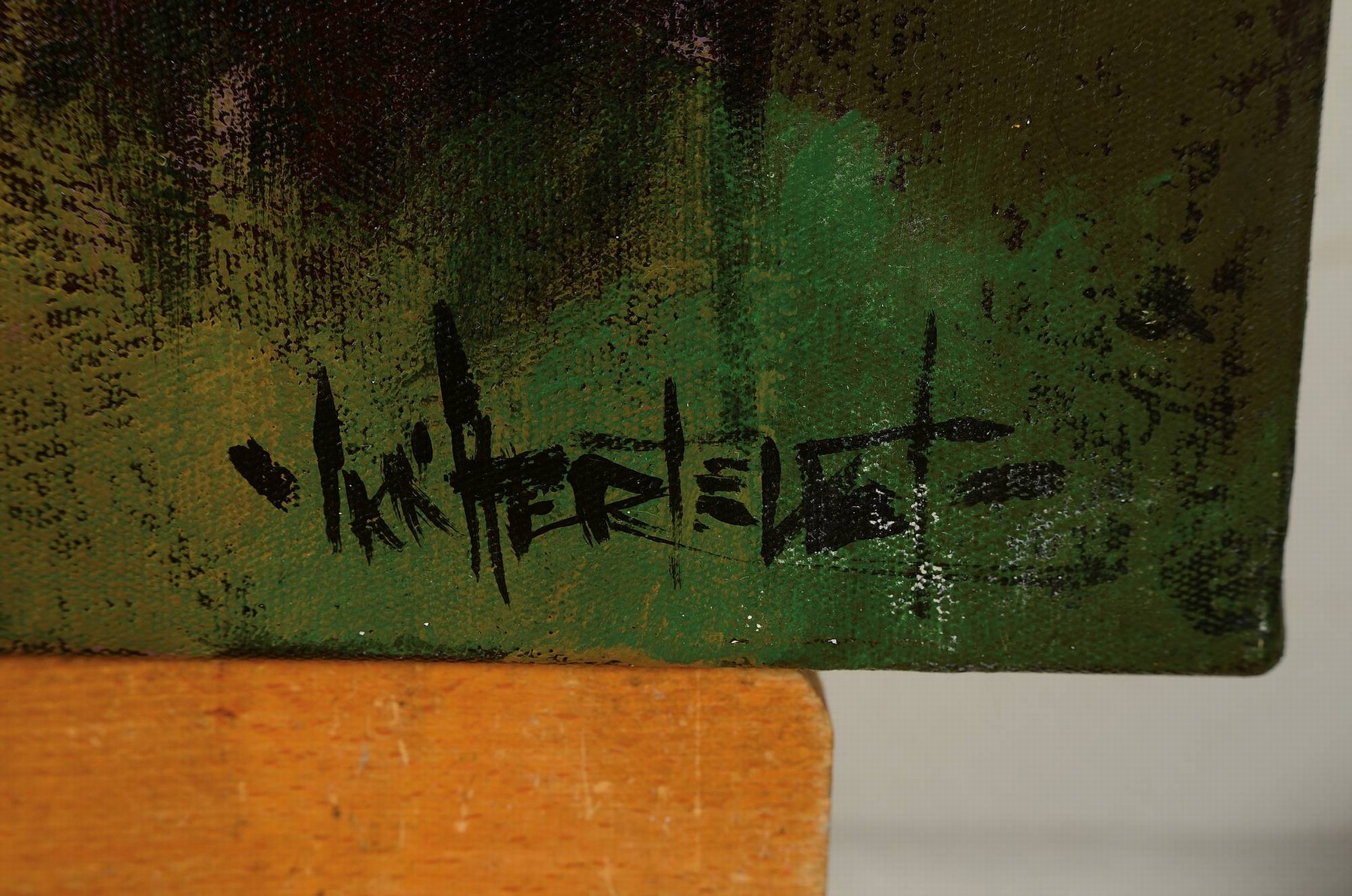 Detail a: Ian Hertslet, zeitgenössischer Künstler aus Johannesburg, geboren 1951, zwei abstrakte Landschaften, Acryl/Lwd, signiert, ca. 60 x 60cm, ...