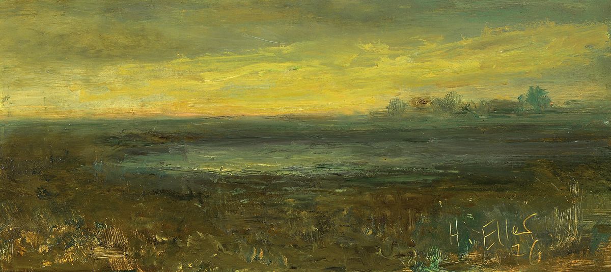 Hermann Eller, 1925 Zwiesel-2009 Deggendorf,kleine Sammlung aus 3 Gemälden: Landschaft im Morgenlicht, rückseitig betitelt "alte ...