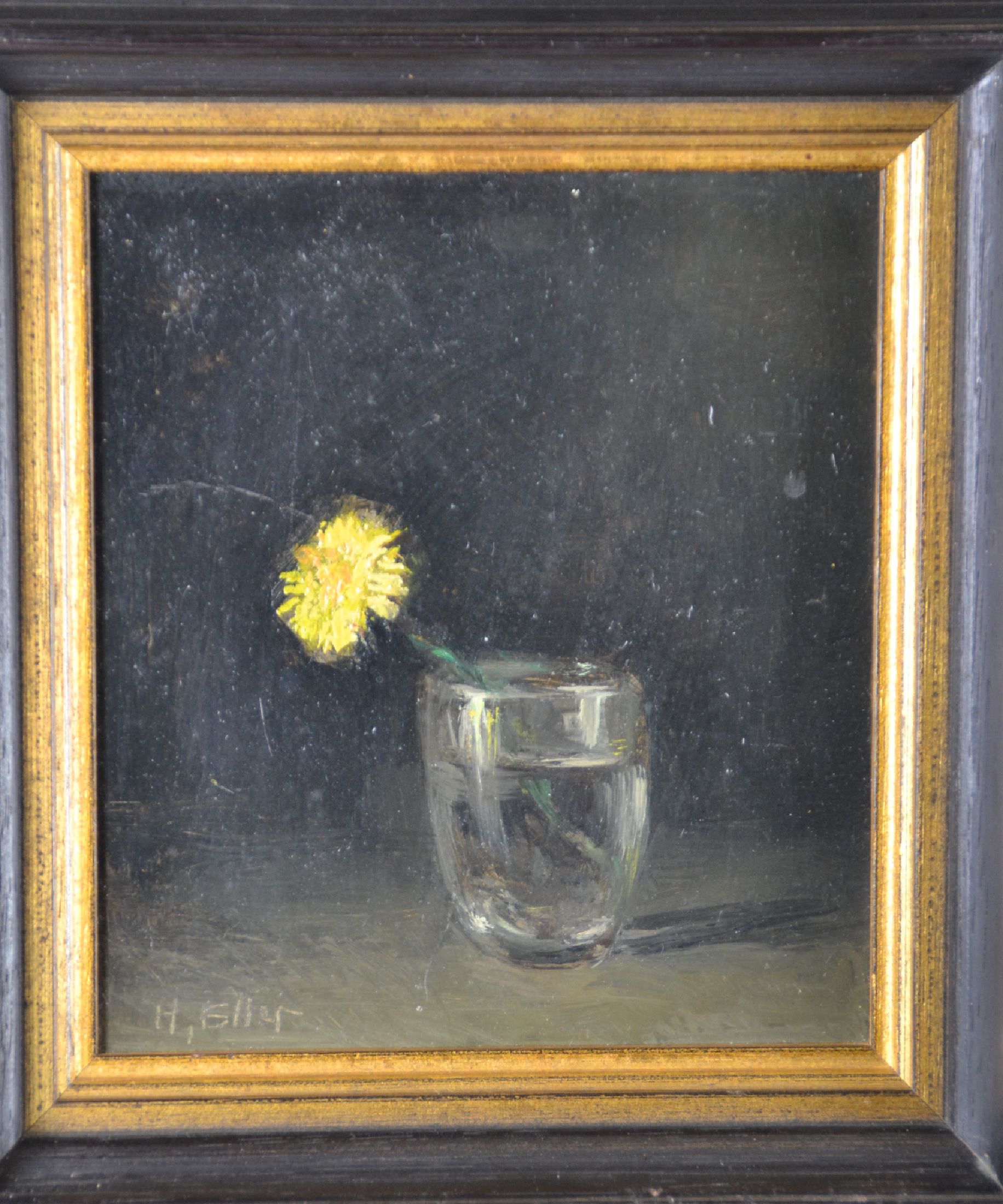 Detail c: Hermann Eller, 1925 Zwiesel-2009 Deggendorf,kleine Sammlung aus 3 Gemälden: Landschaft im Morgenlicht, rückseitig betitelt "alte ...