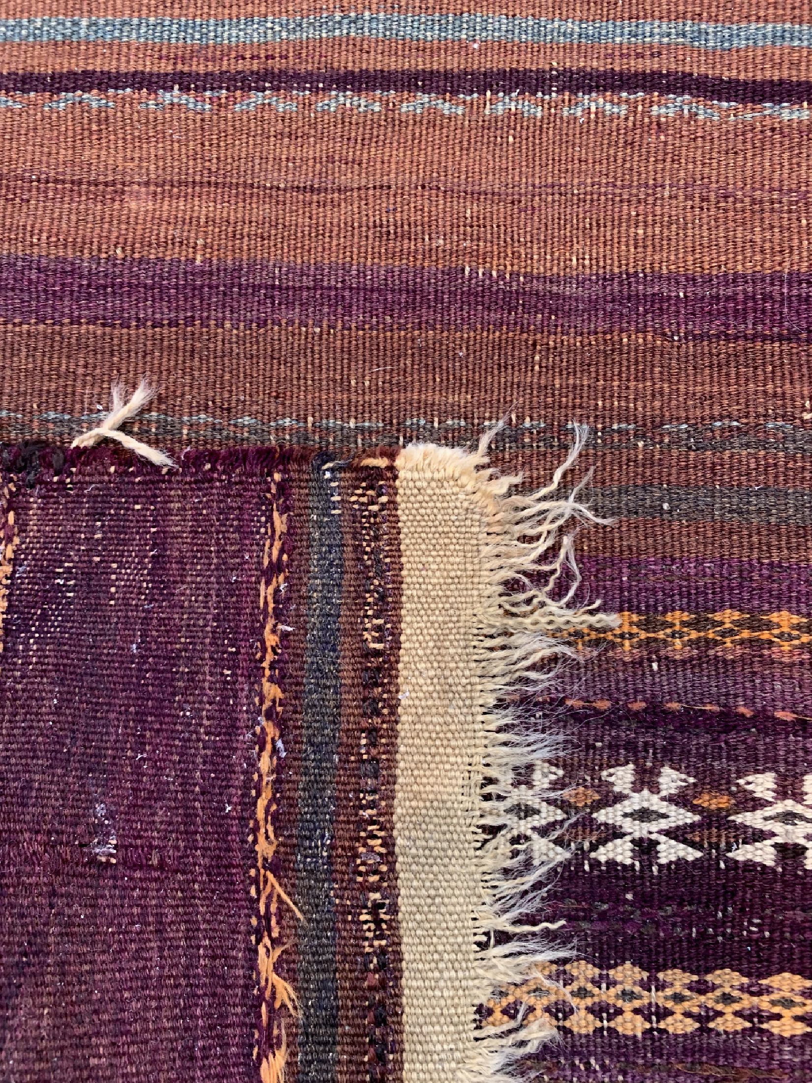 Detail d: Belutsch Sumakh antik, Persien, um 1900, Wolle auf Wolle, ca. 275 x 107 cm, EHZ: 4