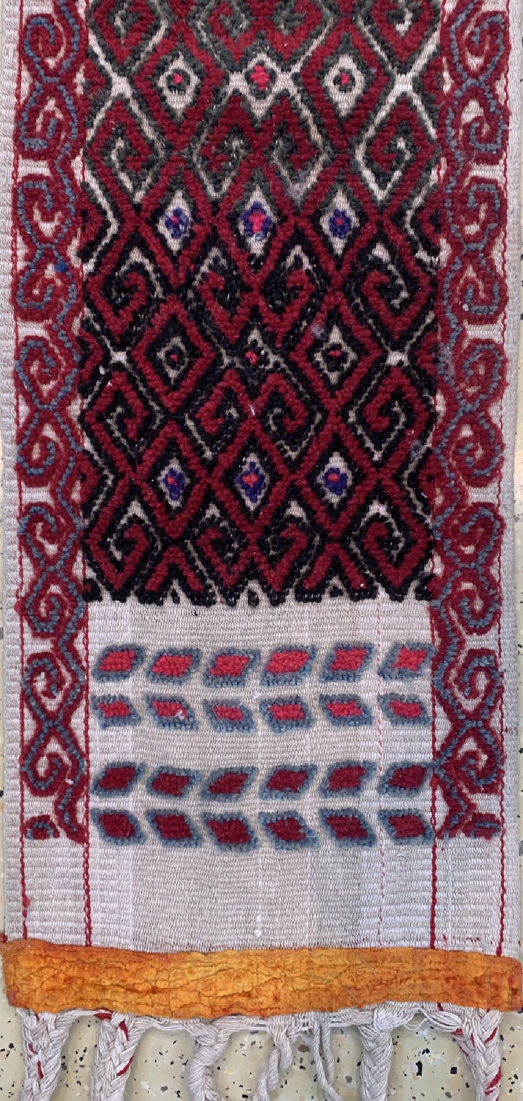 Detail a: Komplettes Zeltband, Usbekistan, Angang 20.Jhf, Wolle auf Wolle, ca. 1575 x 31 cm, EHZ: 2