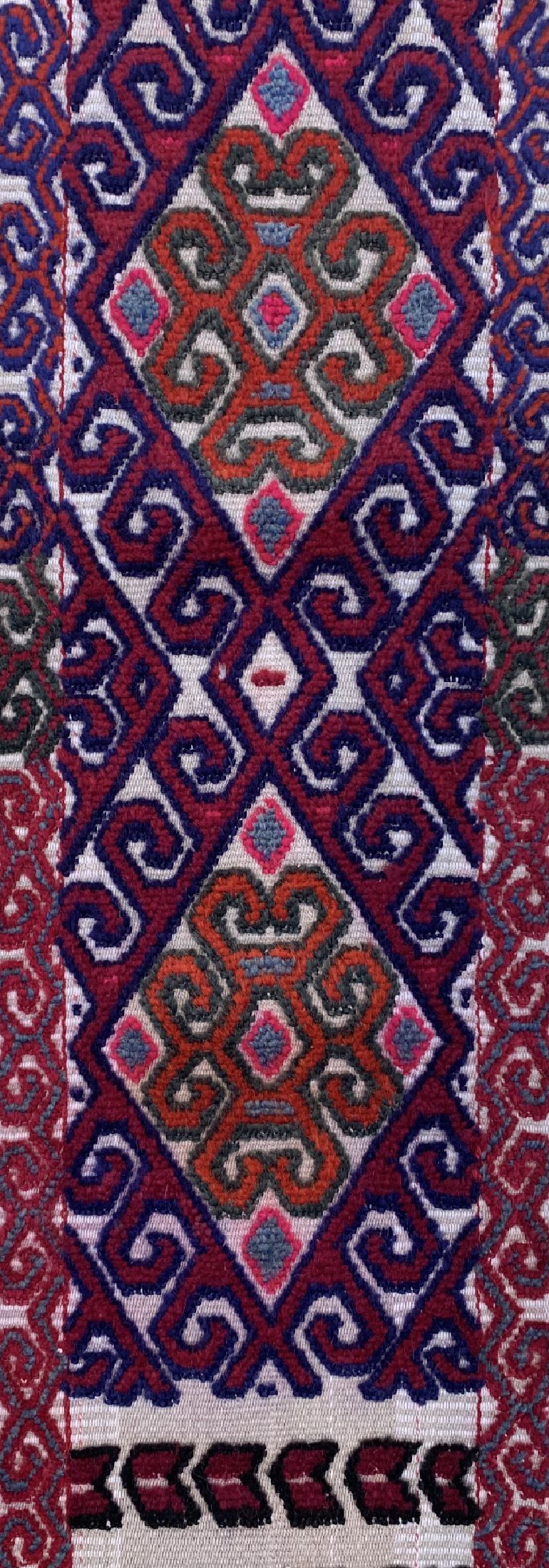 Detail b: Komplettes Zeltband, Usbekistan, Angang 20.Jhf, Wolle auf Wolle, ca. 1575 x 31 cm, EHZ: 2