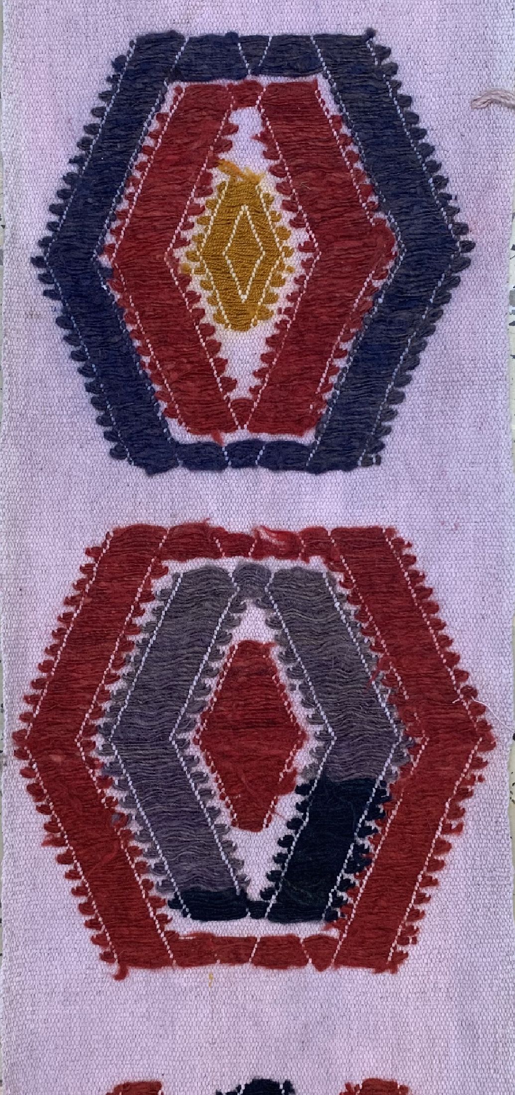 Detail c: Komplettes Zeltband, Kasachstan, Anfang 20.Jhd, Wolle auf Wolle, ca. 1200 x 30 cm, EHZ: 2