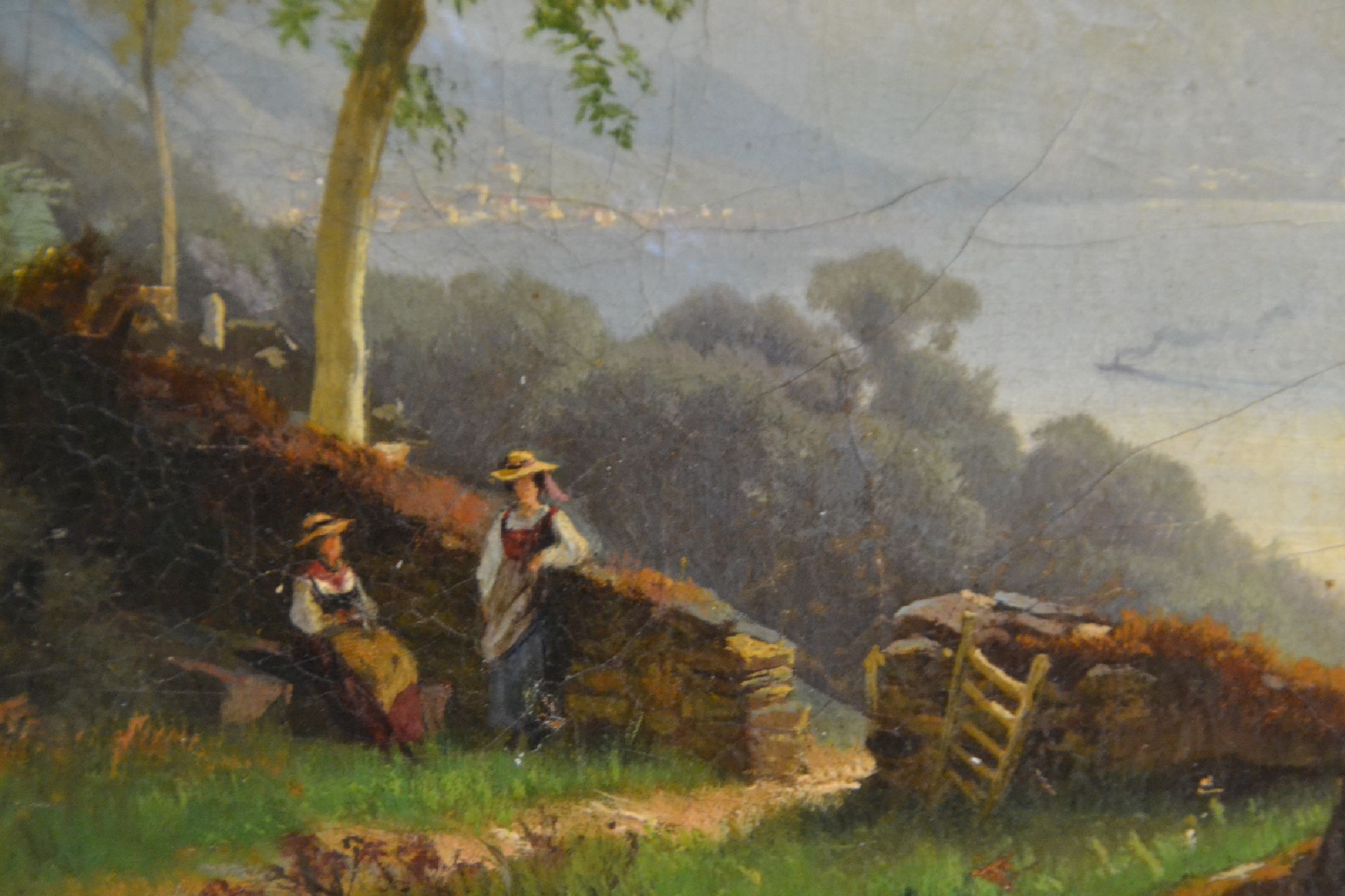 Detail c: Friedrich August Kessler, 1826 Tilsit-1906 Düsseldorf, Studium bei seinem Vater und an der Akademie Düsseldorf bei Schirmer, stellte regelmäßig ...