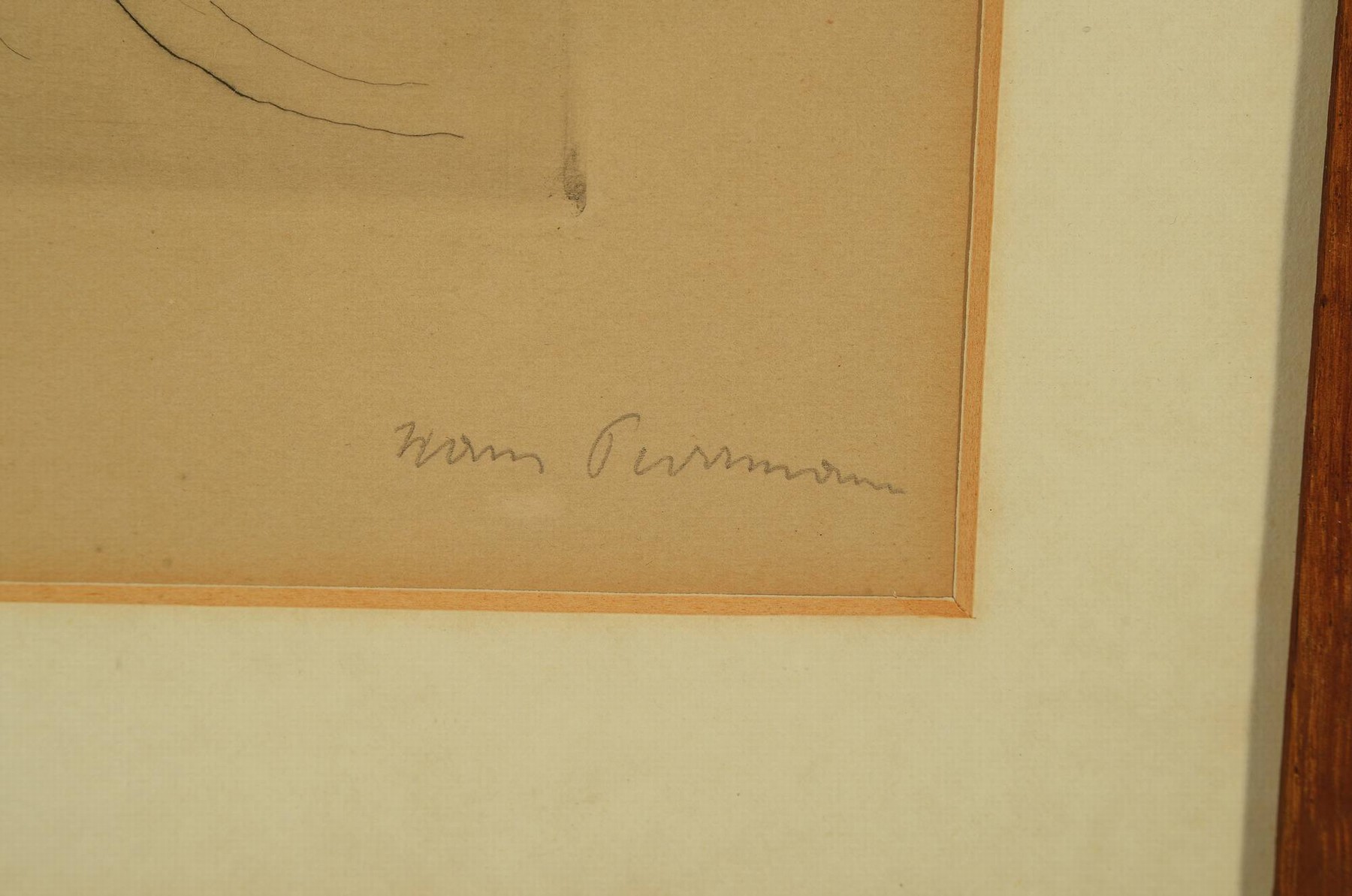 Detail a: Hans Purrmann, 1880 Speyer-1966 Basel, Landschaft mit Weg der zu einer Burg führt, Radierung, rechts unten handsigniert, gebräunt, Abb. ca. 9x14cm, ...