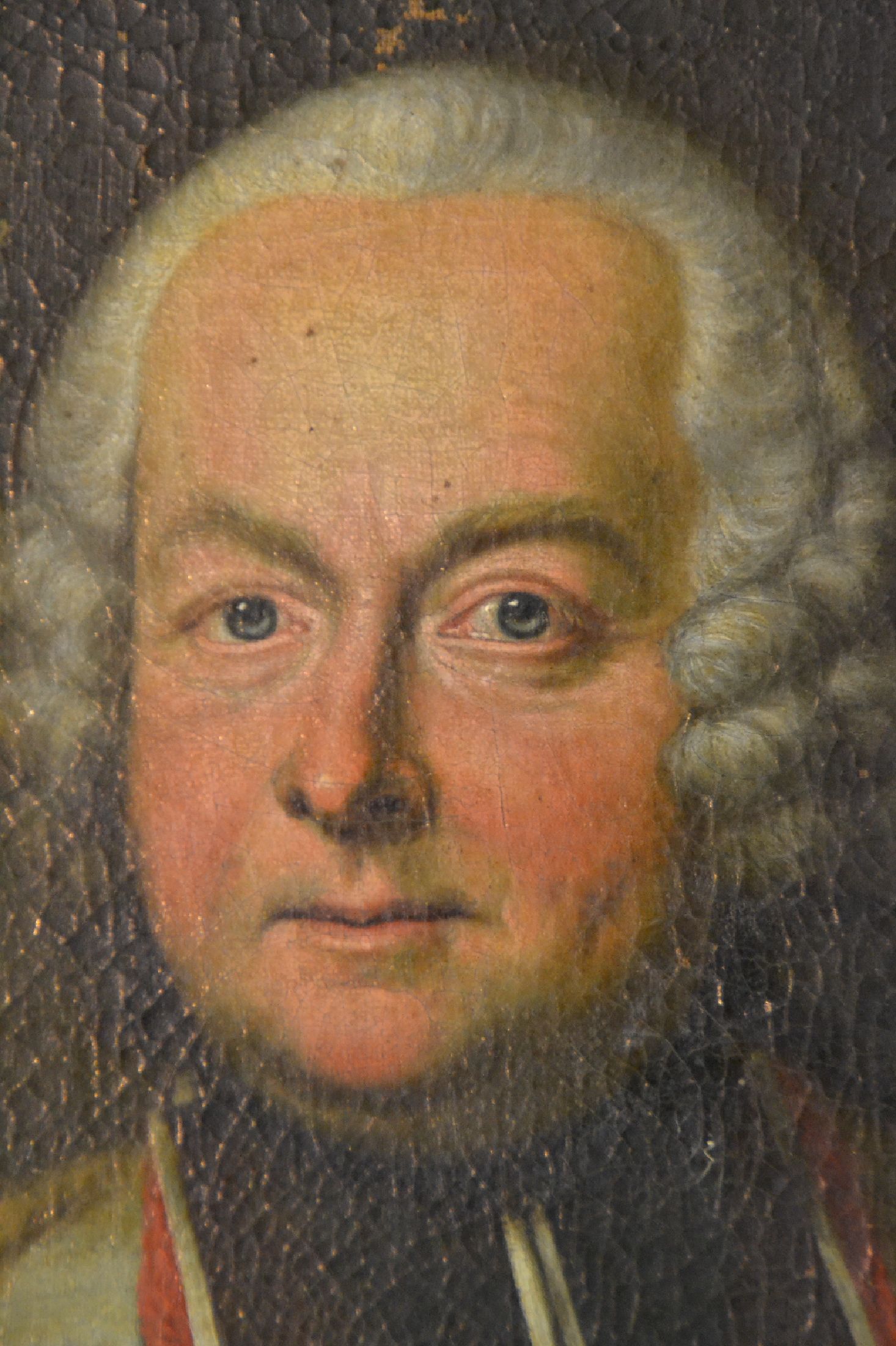 Detail c: Unbekannter Künstler des 18. Jh., Porträt des Emmerich Josef Freiherr von Breidbach Bürresheim, Kurfürst von Mainz, regierte von 1763 bis 1774, ...
