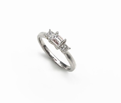 Image 26690457 - Platin Diamant-Ring, 