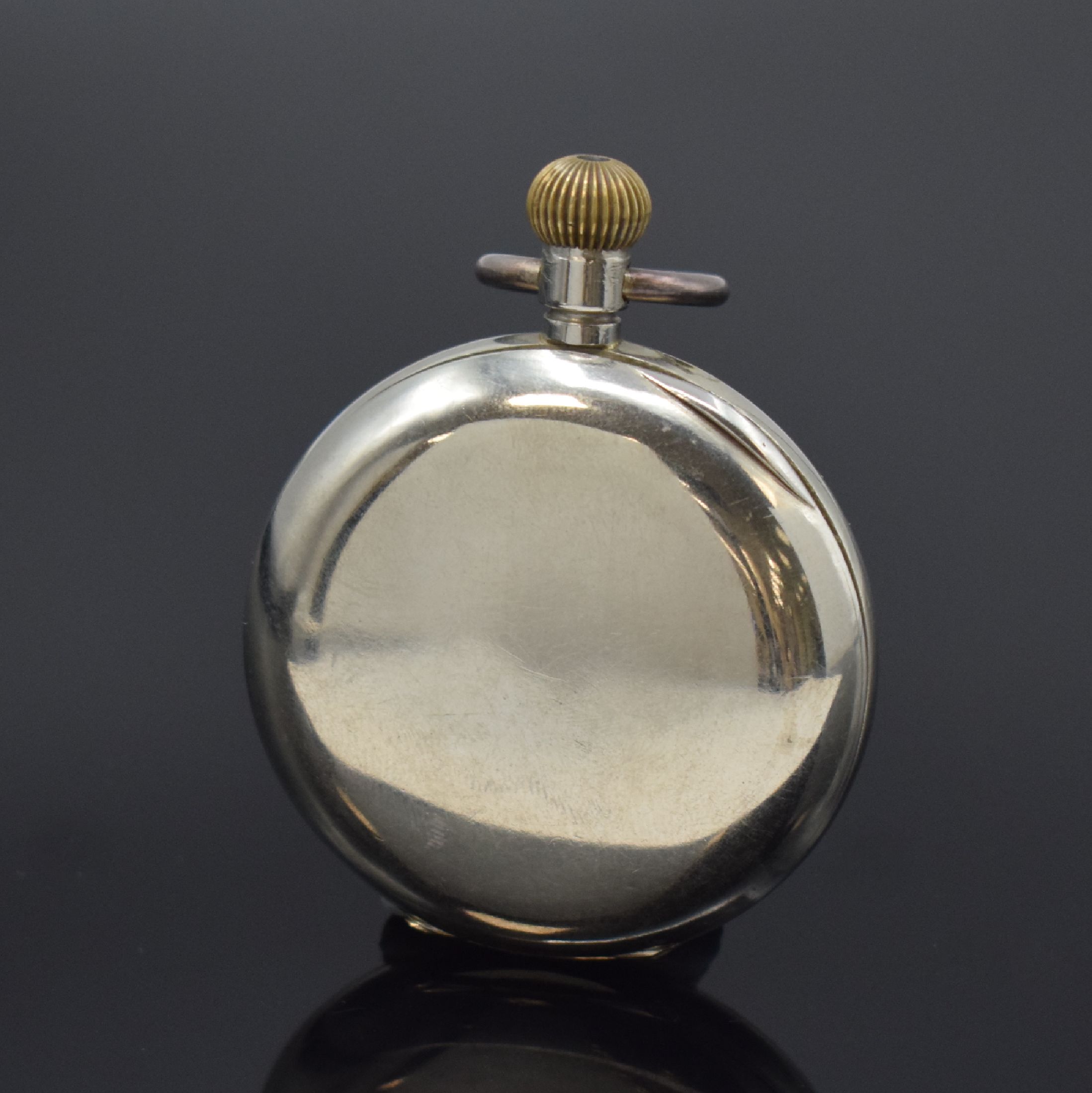 Detail a: PATEK PHILIPPE & Co großes Präzisions- Ankerwerk, Schweiz um 1910, neutr. Nickelgeh. sp., Emailzifferbl. m. röm. Zahlen riss., arab. Minuterie, ...