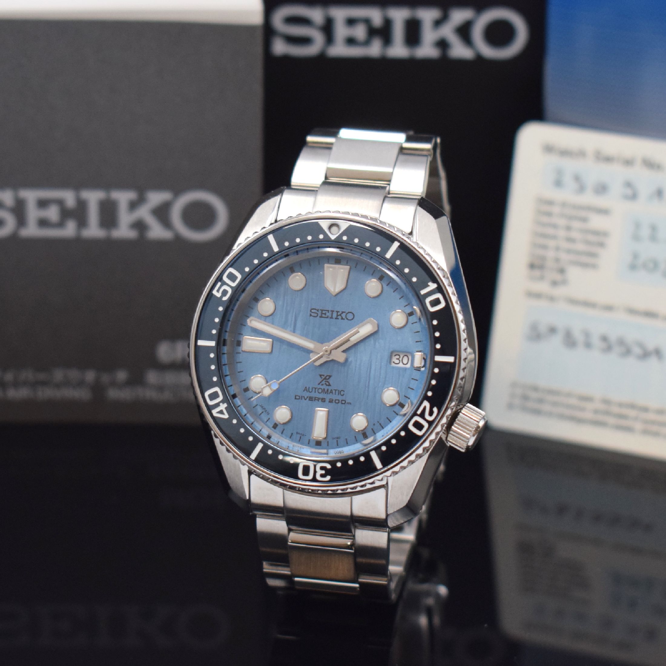 SEIKO Herrenarmbanduhr Prospex Special Edition "Save the Ocean" Referenz SPB299J1, Automatik, Edelstahlgeh. inkl. orig. Gliederband m. ...